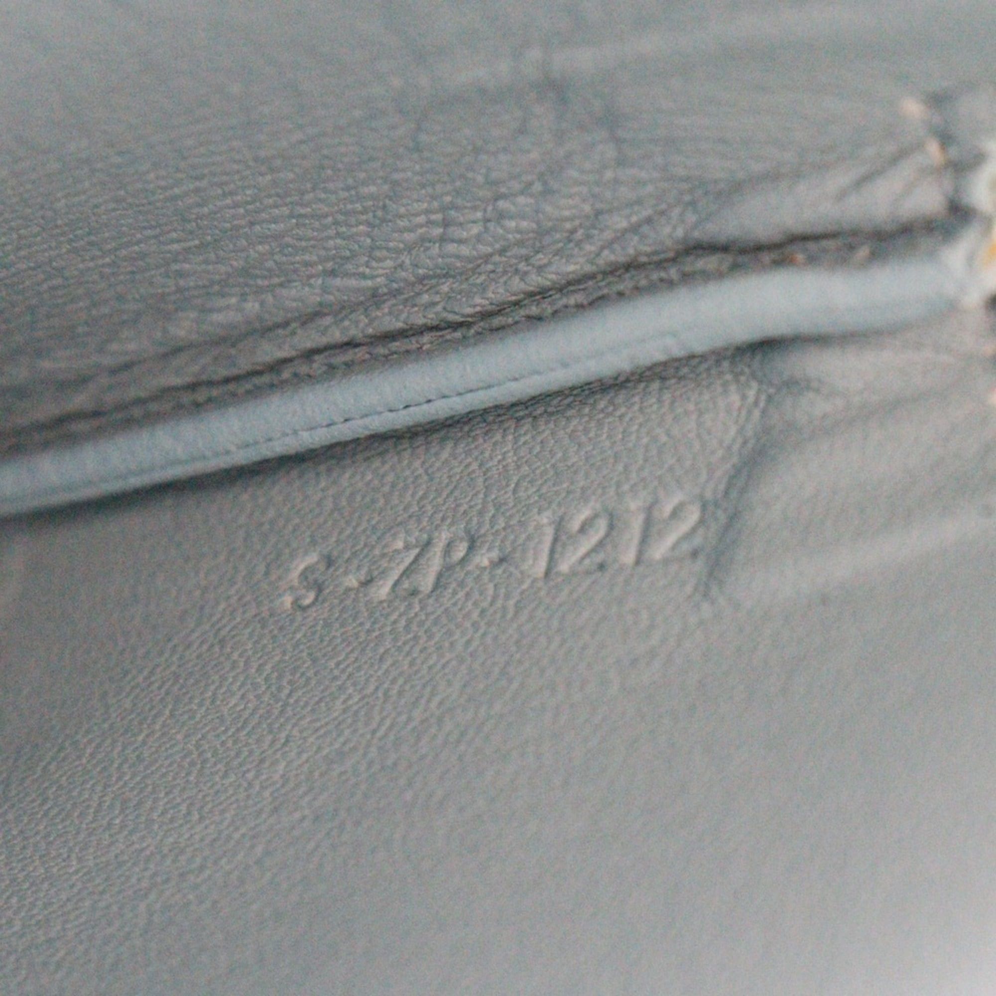 Celine Celine Clutch Bag Pouch Bicolor 100093HTM.08GB Calfskin Light Blue/Black Zipper bag Women's Size ONE SIZE - 10 Thumbnail