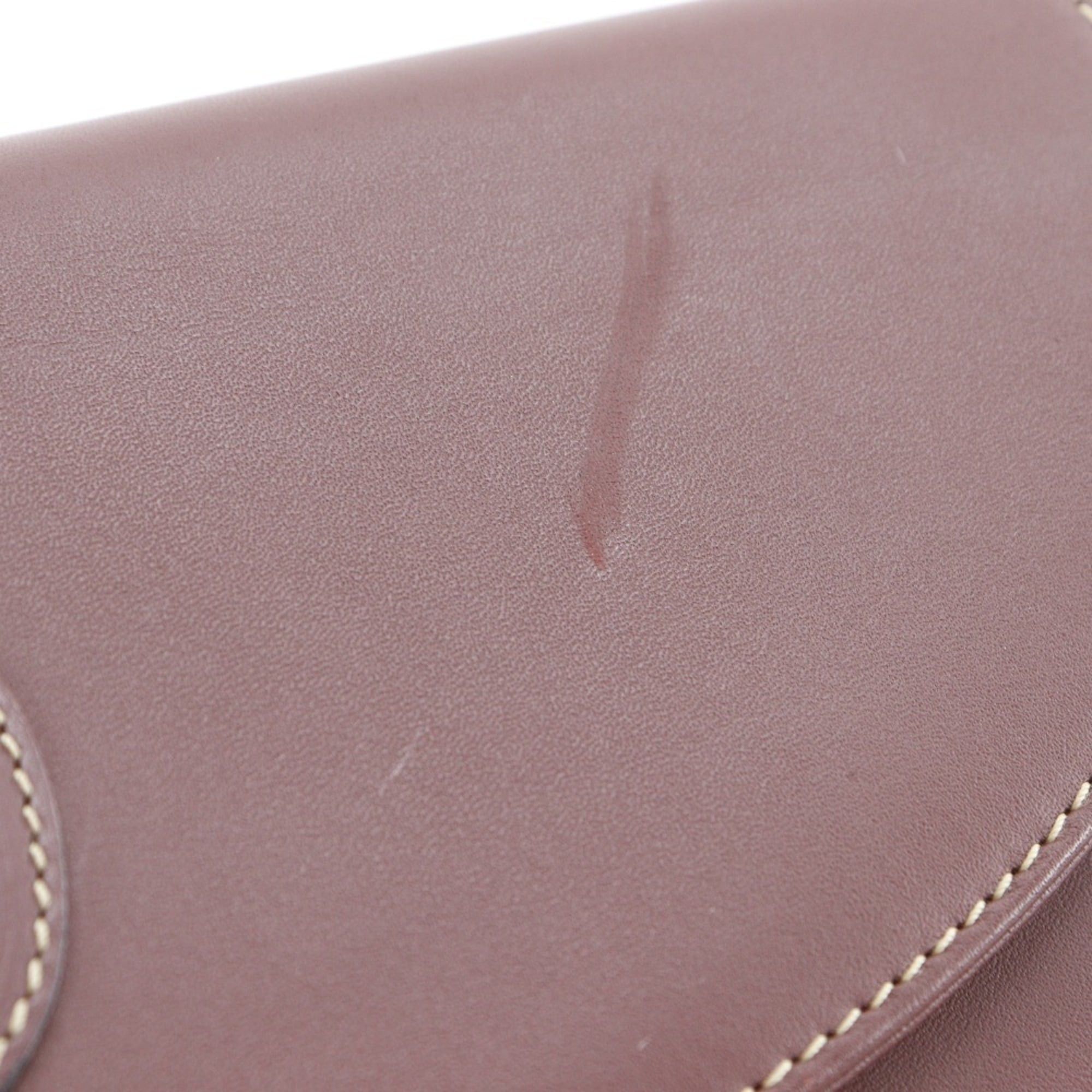 Cartier Cartier Must Line Shoulder Bag/Clutch (2-way) - Calfskin, Bordeaux, 2-way, Snap Button, Women's Size ONE SIZE - 9 Thumbnail