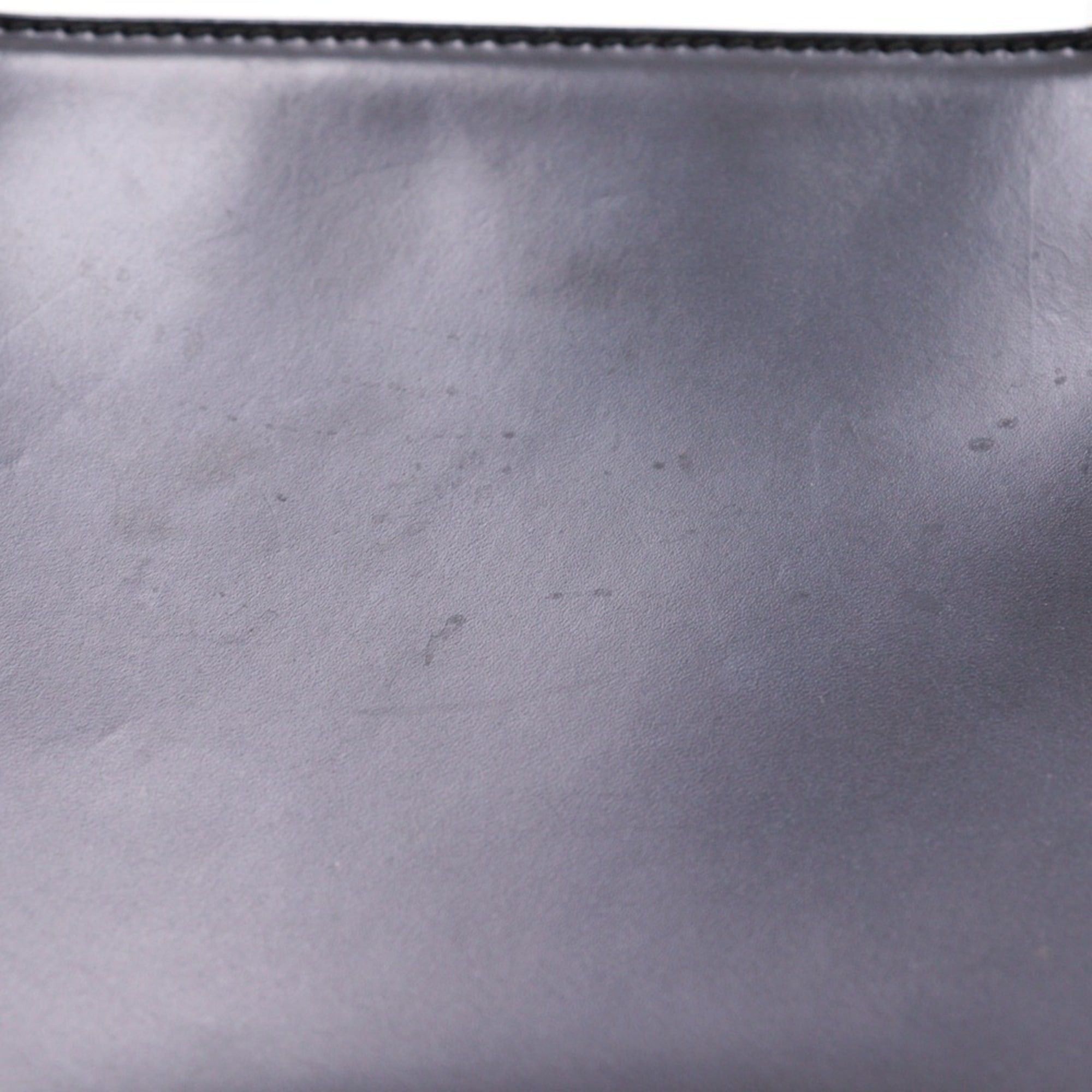 Salvatore Ferragamo Salvatore Ferragamo Gancini Handbag AQ-21 0167 Calfskin Black A5 Zipper Women's Size ONE SIZE - 10 Thumbnail