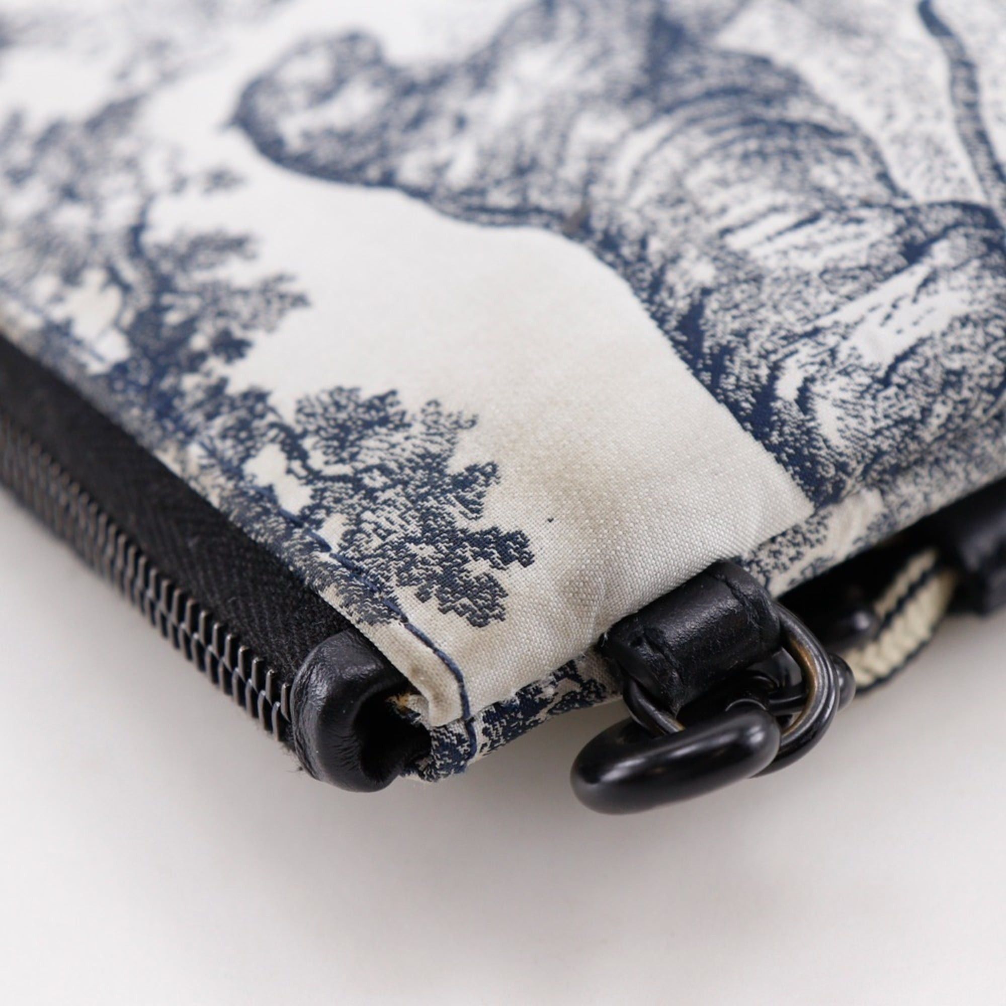 Dior Christian Dior Travel Multifunction Shoulder Bag Toile de Jouy Pouch Nylon Black/White Zipper Women's Size ONE SIZE - 10 Thumbnail