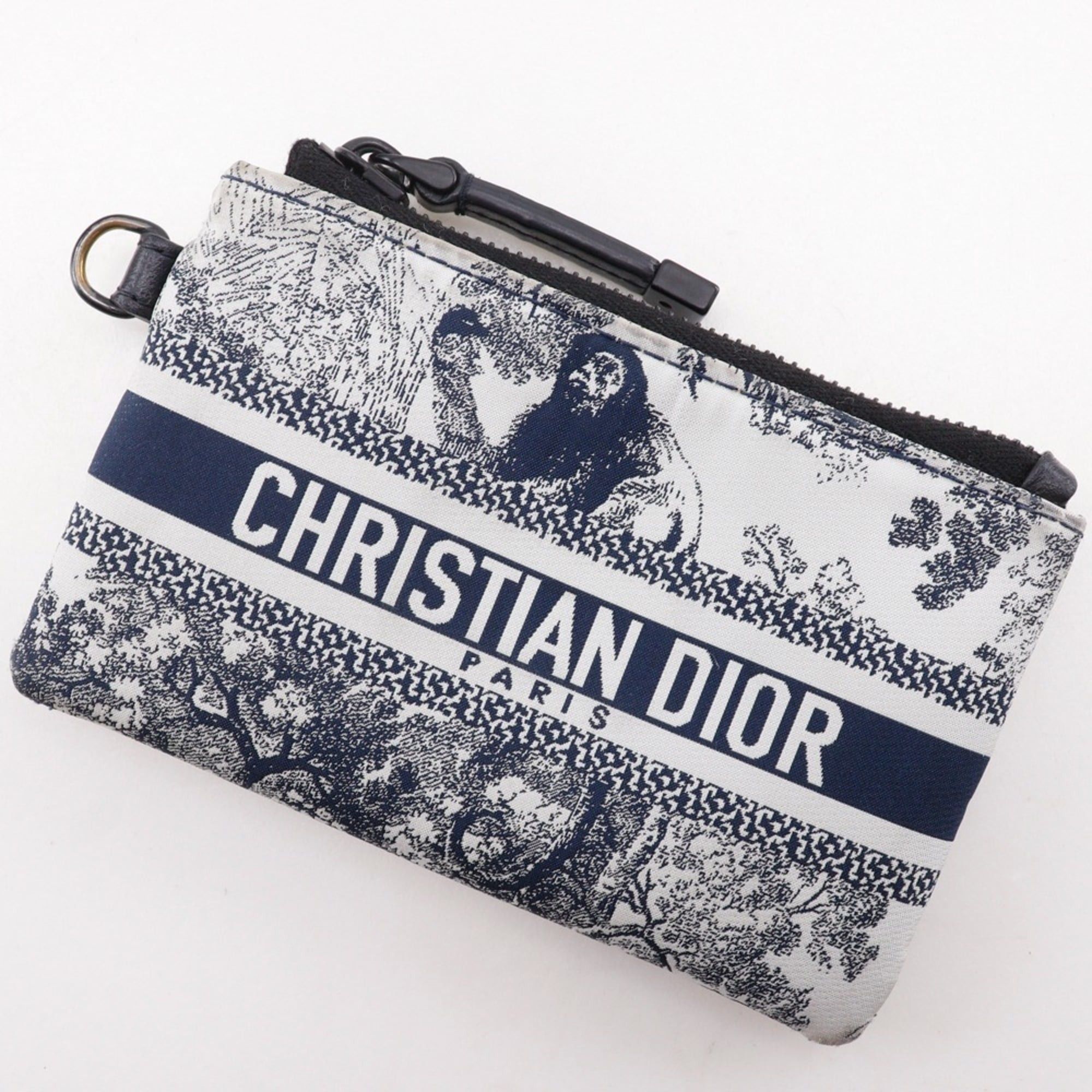 Dior Christian Dior Travel Multifunction Shoulder Bag Toile de Jouy Pouch Nylon Black/White Zipper Women's Size ONE SIZE - 16 Thumbnail