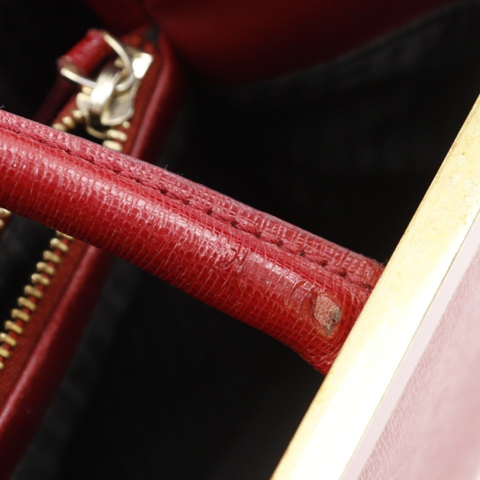 Fendi Fendi Petite to Jules 2-Way Shoulder Bag (8BH253) Leather, Red, 2-Way, A5 Size, Snap Button, Women's Size ONE SIZE - 16 Thumbnail