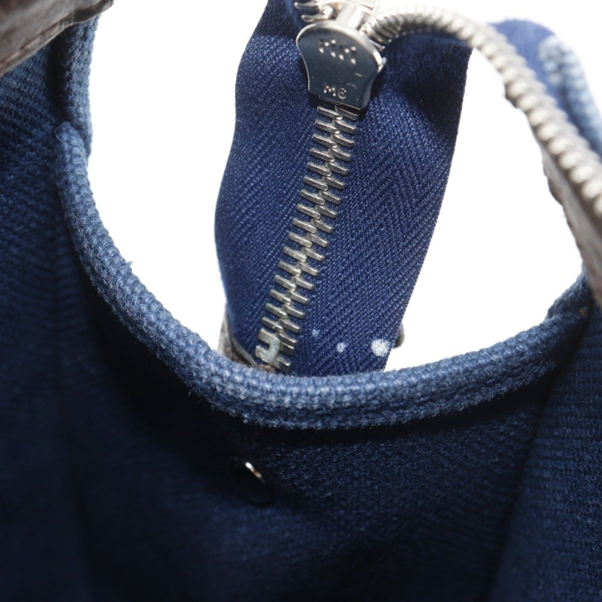 Hermes Hermes Cavasmira PM handbag, Medor hardware, canvas, 2008 model, navy blue, □L size, A4 zipper closure, unisex. Size ONE SIZE - 9 Thumbnail