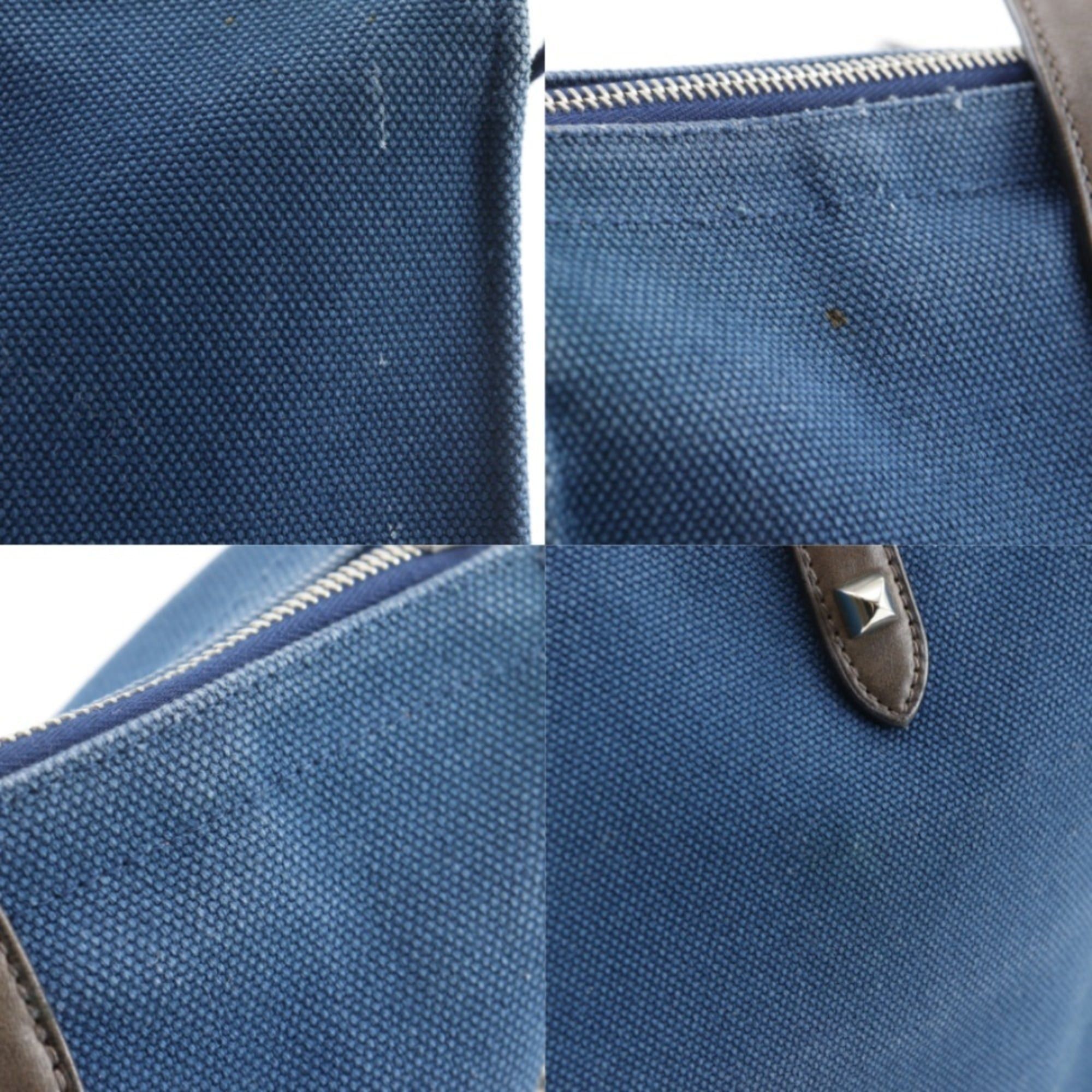 Hermes Hermes Cavasmira PM handbag, Medor hardware, canvas, 2008 model, navy blue, □L size, A4 zipper closure, unisex. Size ONE SIZE - 18 Thumbnail