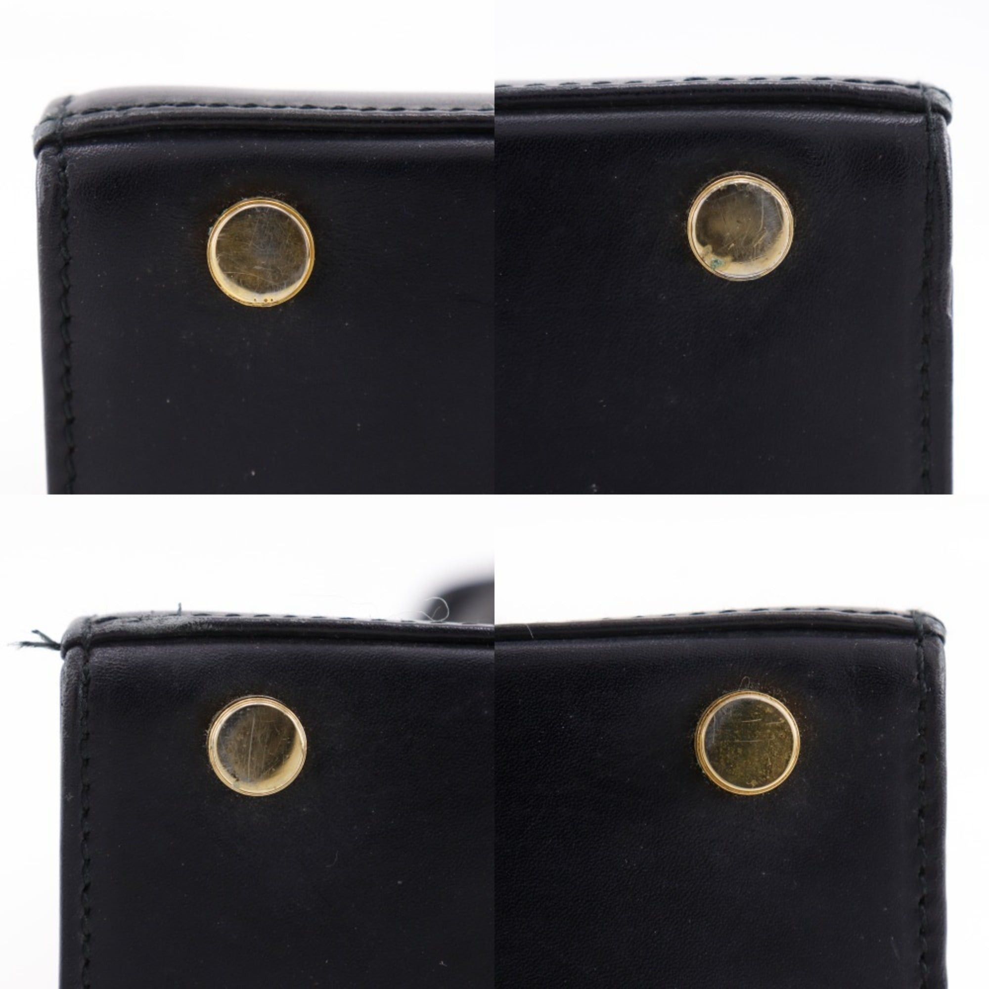 Salvatore Ferragamo Salvatore Ferragamo Vara Ribbon Handbag 2-Way Shoulder Bag BA21 4178 Calfskin Black 2-way A5 Magnetic Closure Women's Size ONE SIZE - 7 Thumbnail