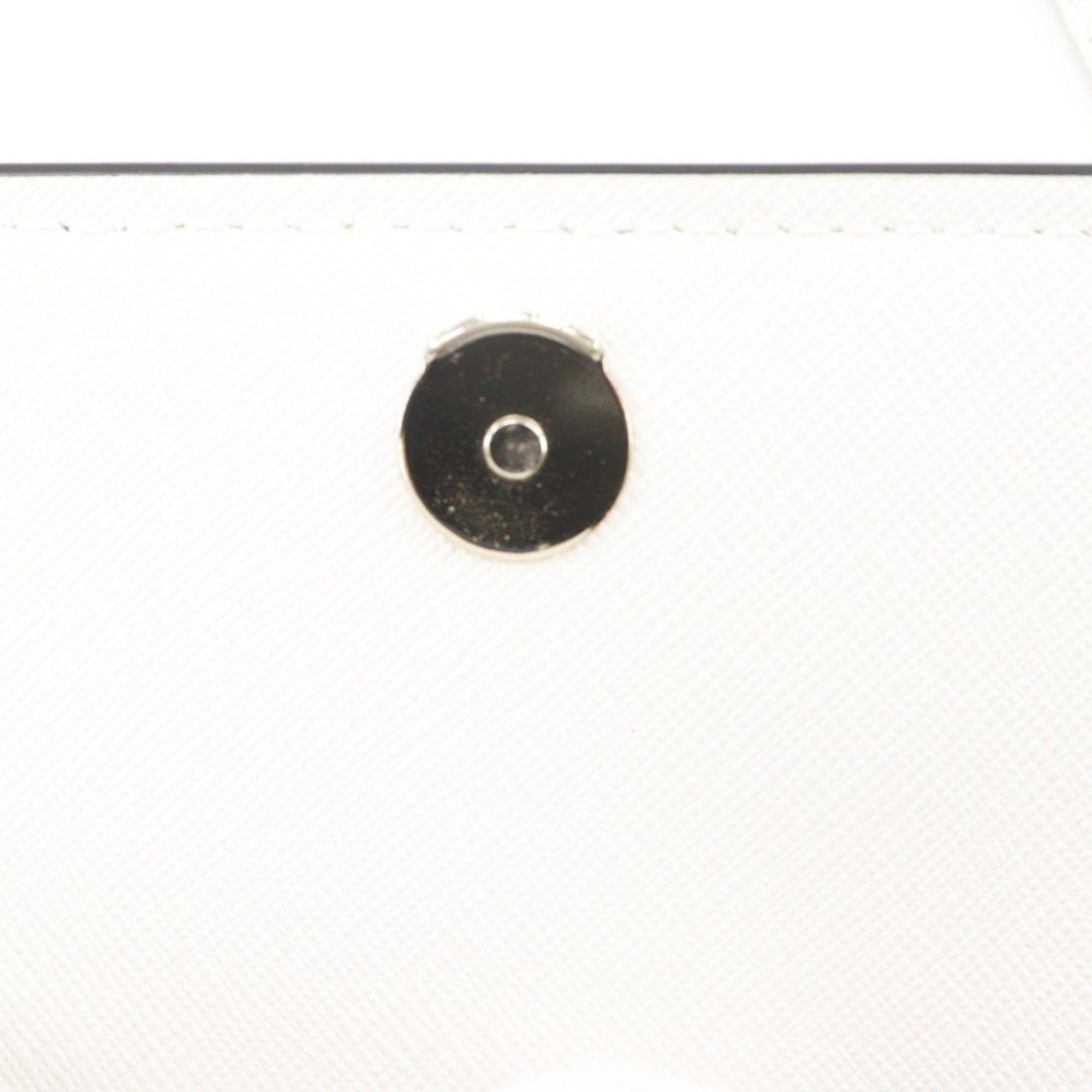 Kate Spade Kate Spade Pochette Shoulder Bag, Perforated Leather, 2-Way, PWRU5572, White, Magnetic Closure, Women's. Size ONE SIZE - 13 Thumbnail