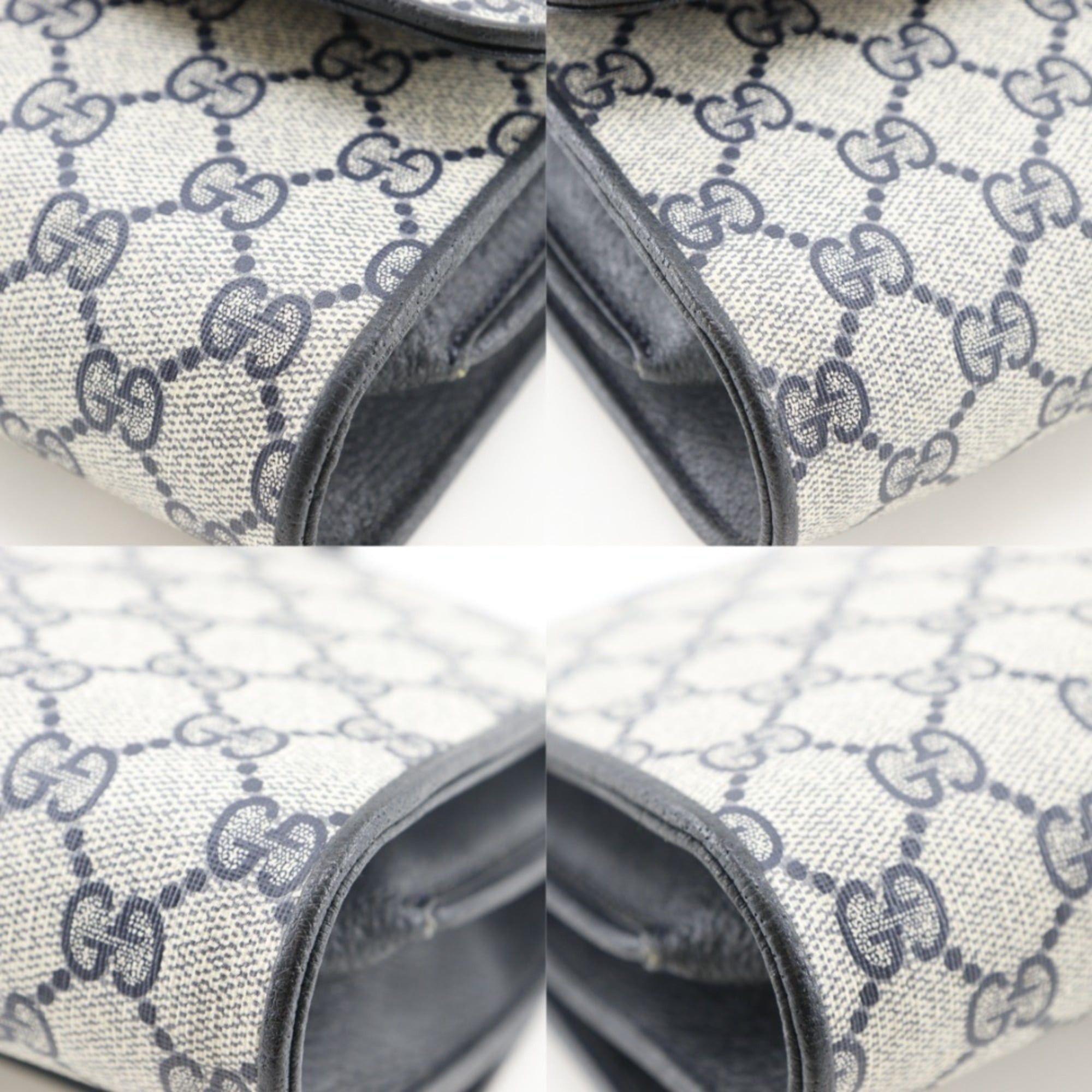 Gucci Gucci Old Shoulder Bag 2-Way Clutch 904.02.050 GG Plus Gray/Navy 2-way A5 Magnetic Closure Women's Size ONE SIZE - 4 Thumbnail