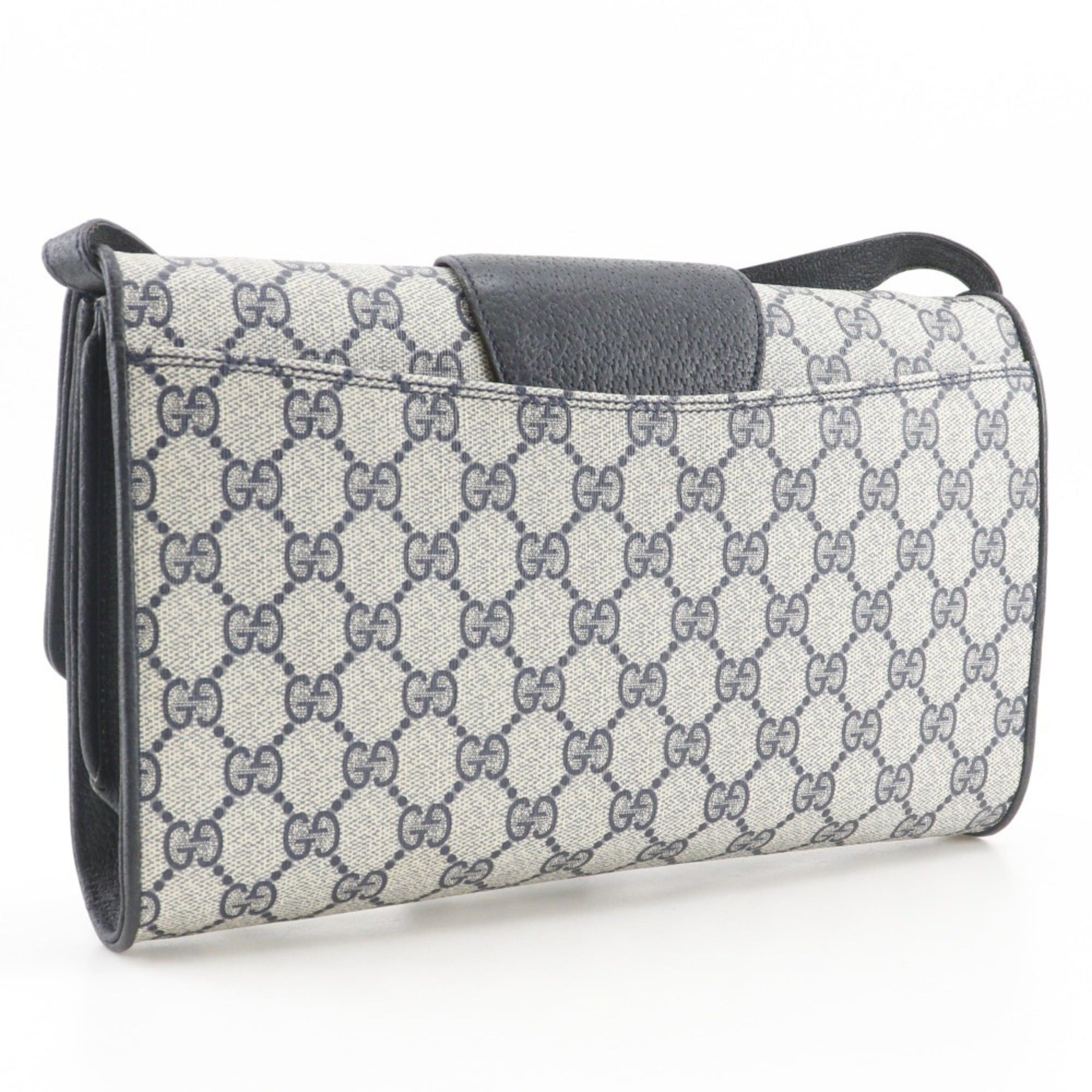 Gucci Gucci Old Shoulder Bag 2-Way Clutch 904.02.050 GG Plus Gray/Navy 2-way A5 Magnetic Closure Women's Size ONE SIZE - 3 Thumbnail