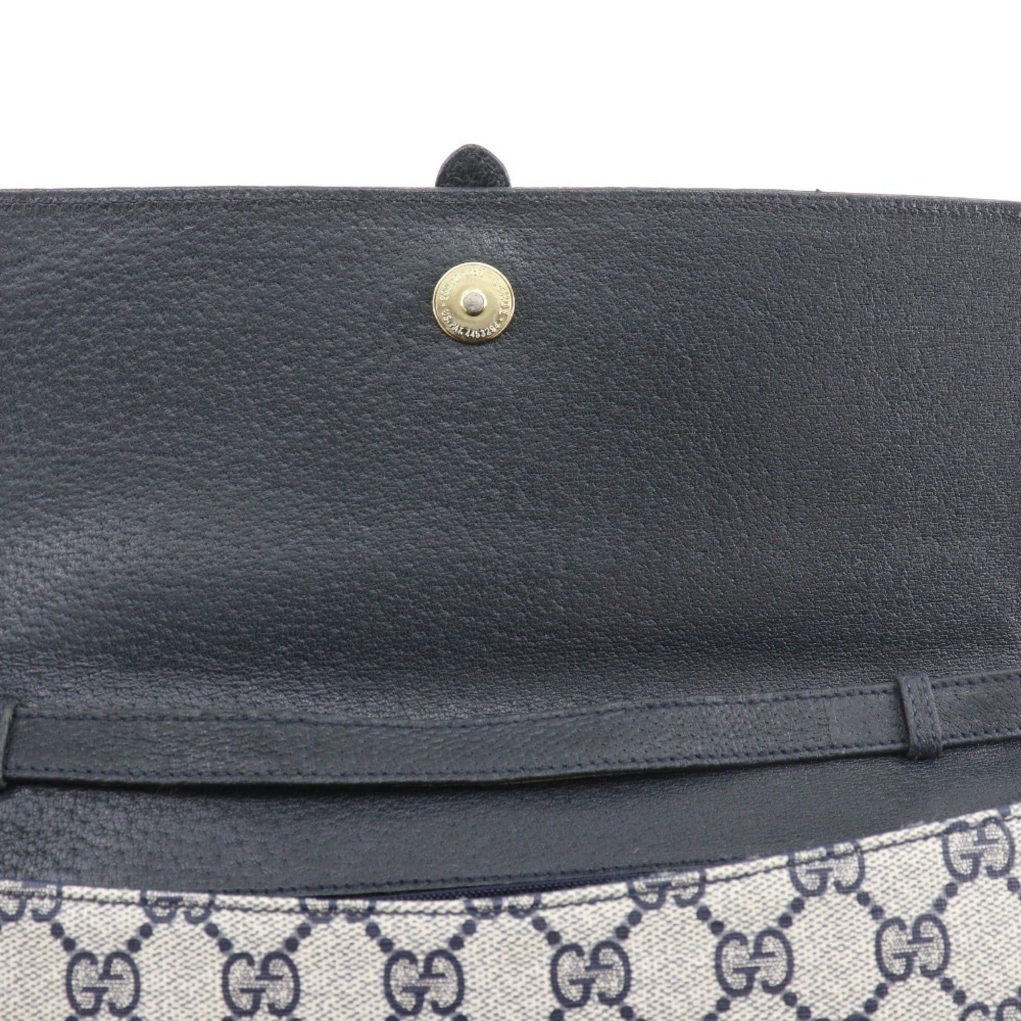 Gucci Gucci Old Shoulder Bag 2-Way Clutch 904.02.050 GG Plus Gray/Navy 2-way A5 Magnetic Closure Women's Size ONE SIZE - 17 Thumbnail