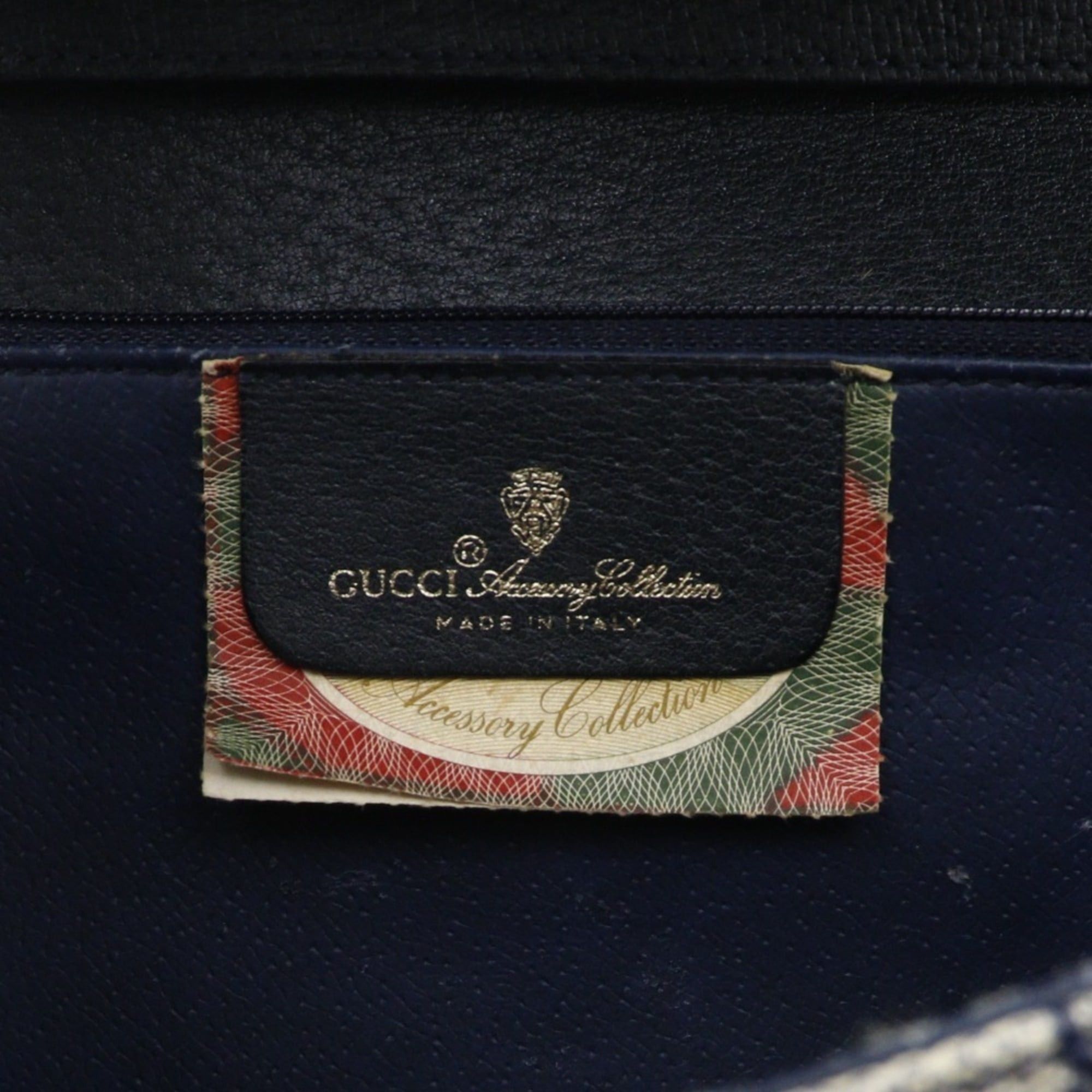 Gucci Gucci Old Shoulder Bag 2-Way Clutch 904.02.050 GG Plus Gray/Navy 2-way A5 Magnetic Closure Women's Size ONE SIZE - 18 Thumbnail