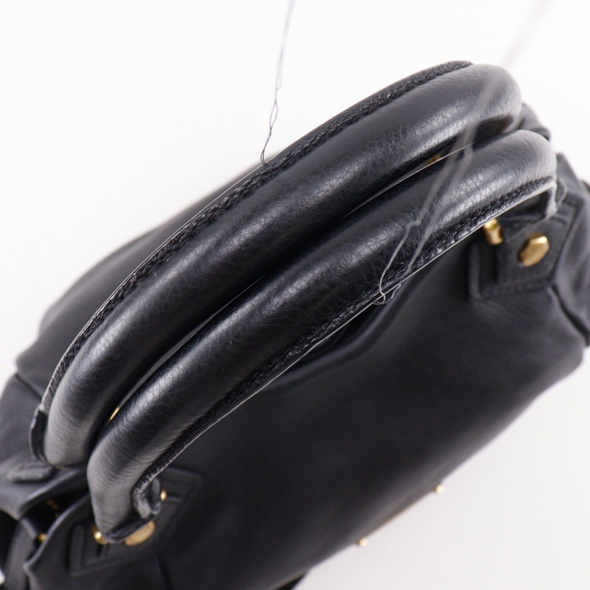Marc by Marc Jacobs Marc by Marc Jacobs Marc by Jacobs Core Classic Q Fran Tote Bag, 2-Way Shoulder M3PE104, Leather, Black, 2-way, A4 size, Magnetic closure, Women's. Size ONE SIZE - 8 Thumbnail