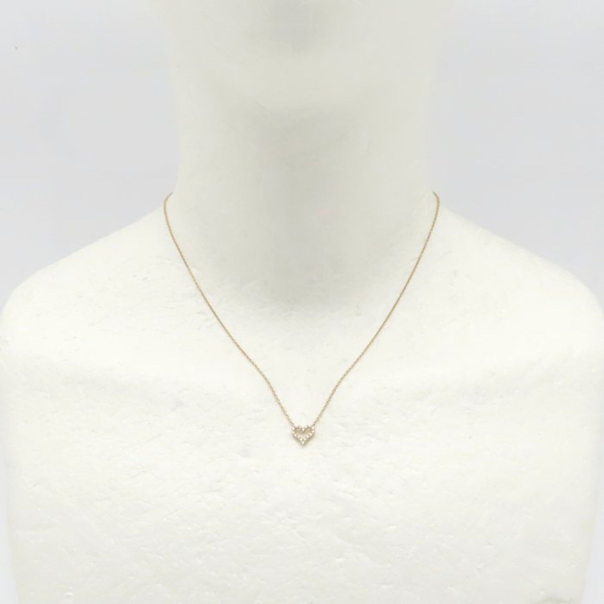Tiffany & Co. TIFFANY&Co. Tiffany Sentimental Heart Necklace Extra Mini Diamond 18KPG Women's 295275 Size ONE SIZE - 3 Thumbnail
