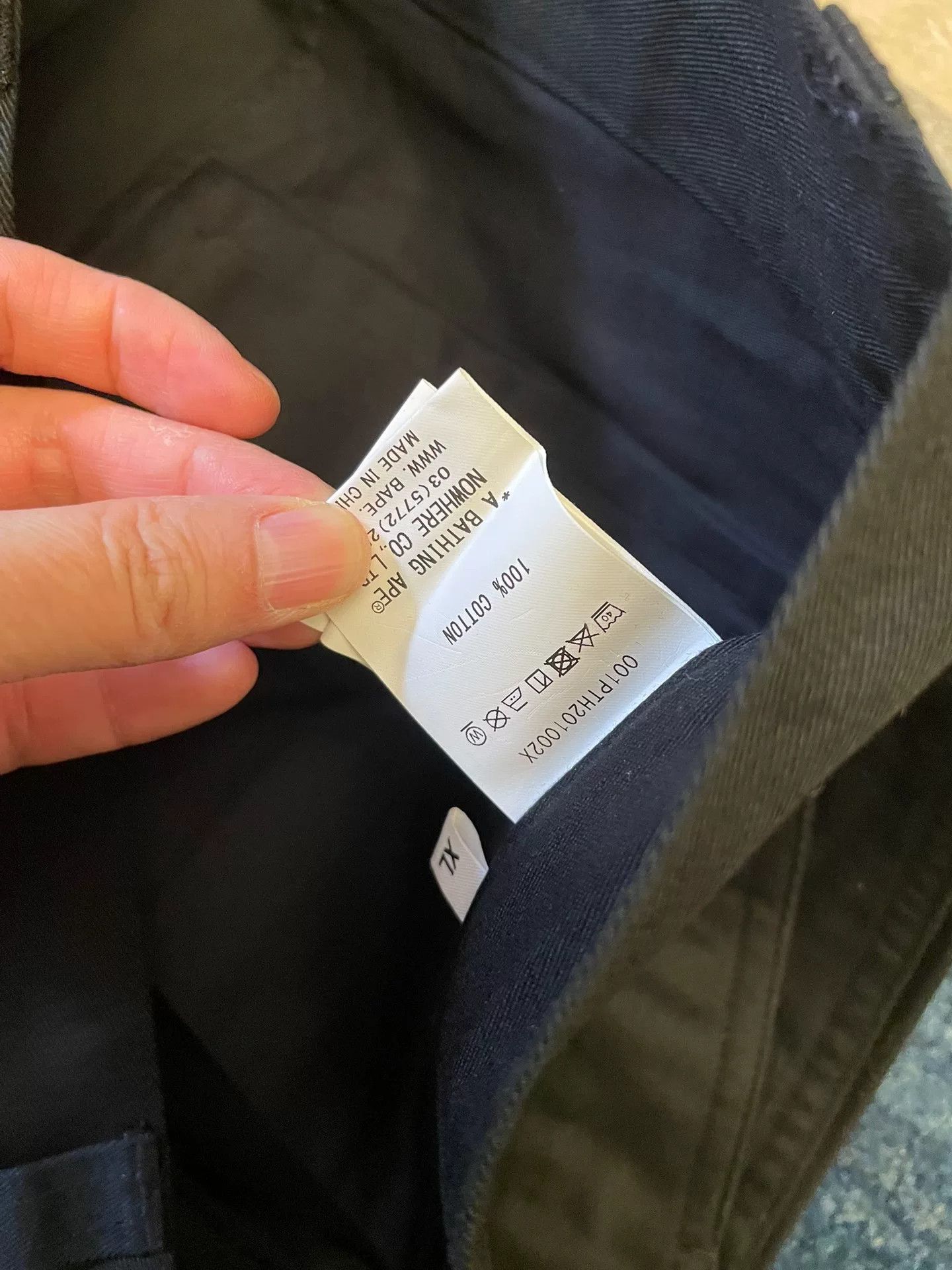 Bape Bape Ursus Black Cargo Pants Size US 31 - 5 Thumbnail