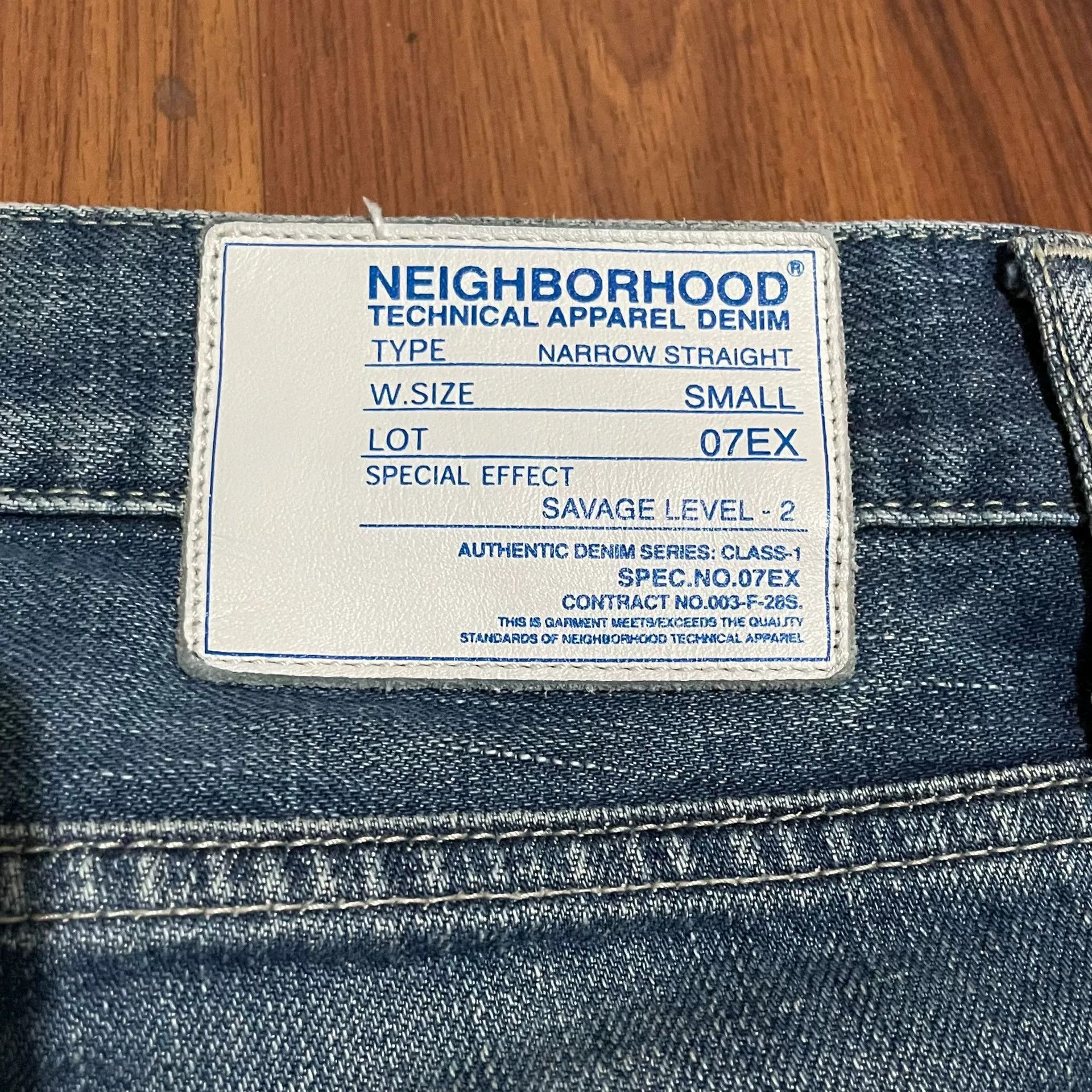 Neighborhood NEIGHBORHOOD 07EX Narrow Straight Jeans Size US 31 - 4 Thumbnail