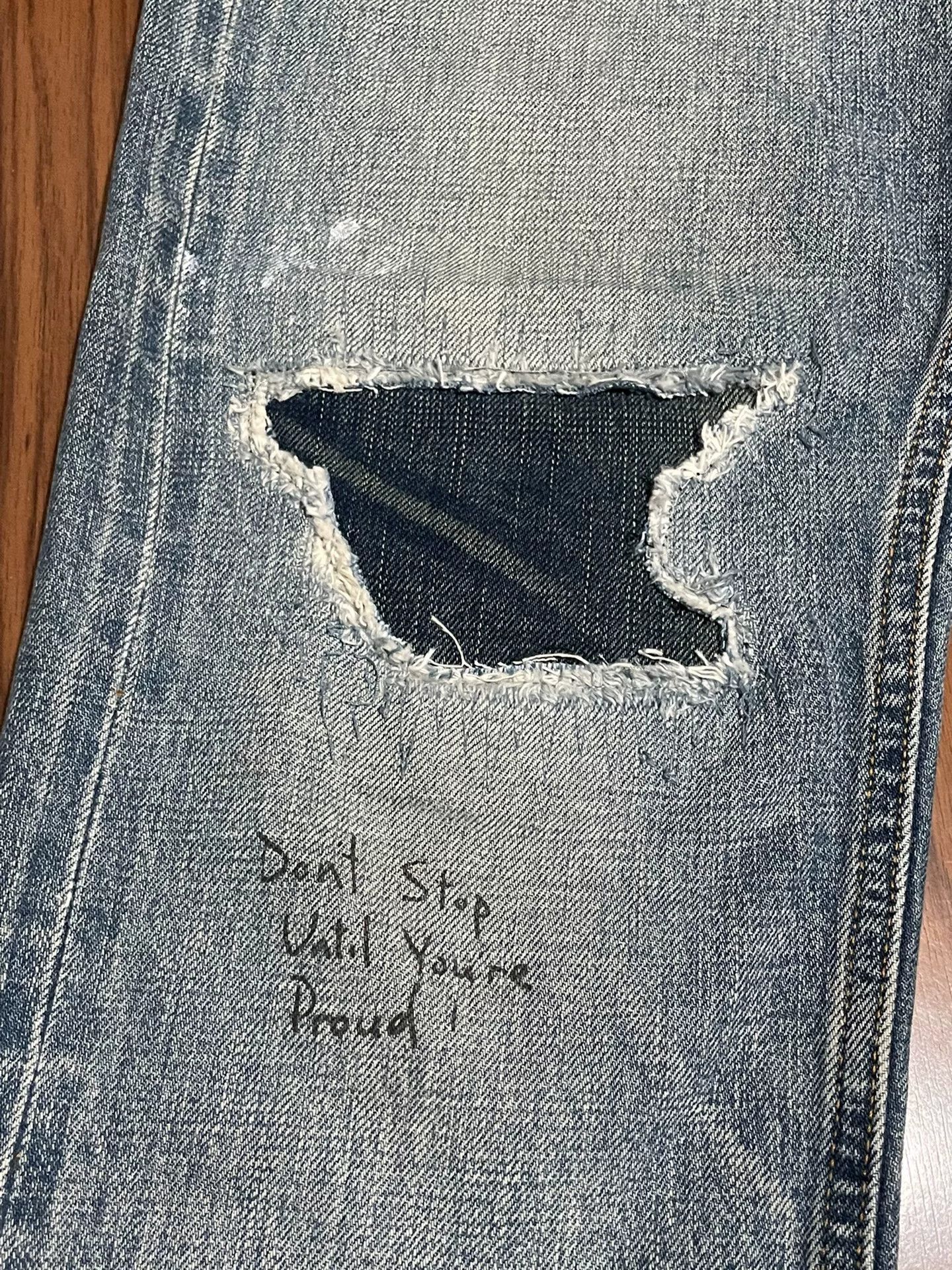 Madness MADNESS 17SS Made in Japan Distressed Jeans Size US 31 - 3 Thumbnail