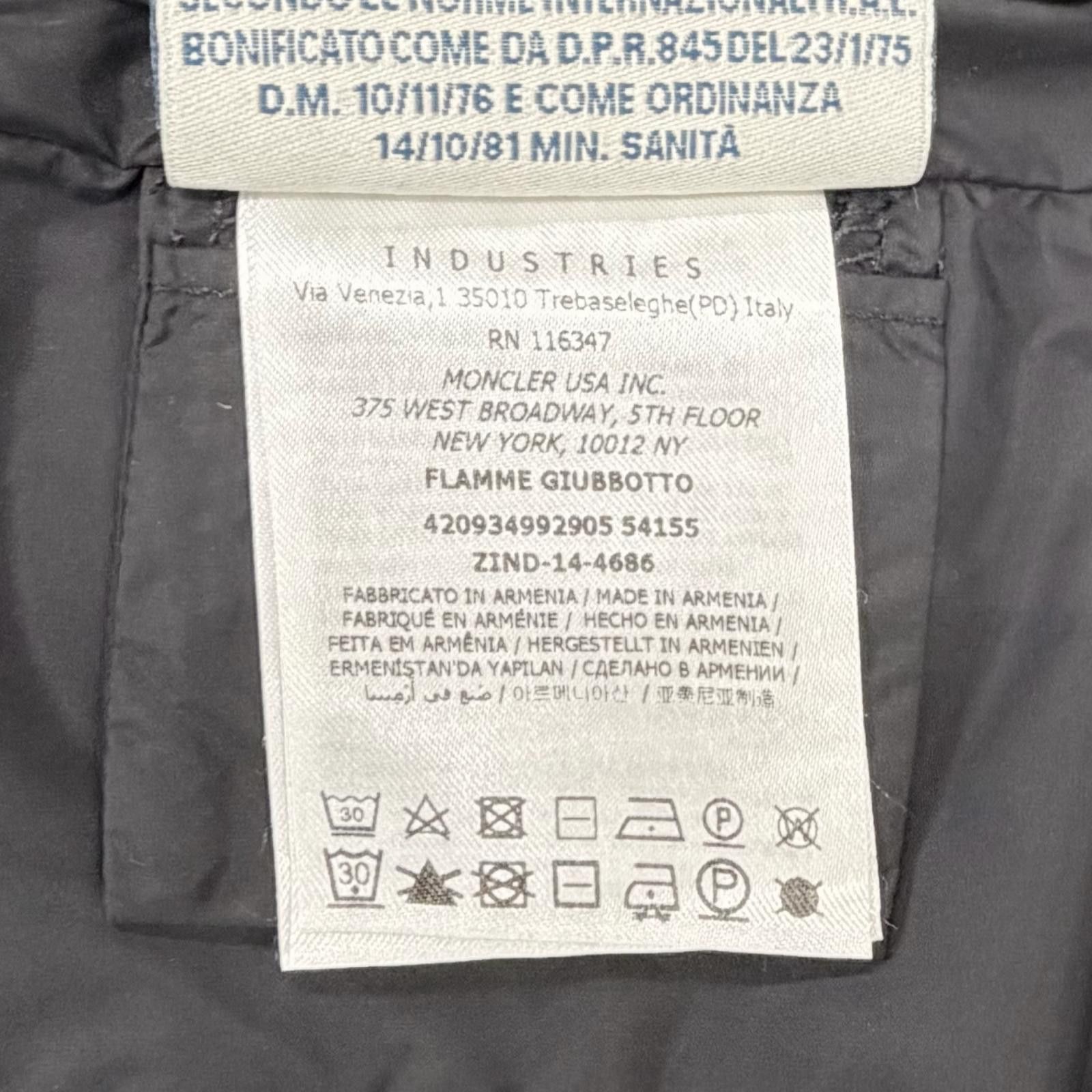 Moncler Moncler Moncler FLAMMETTE Nylon Down Coat Textile Outerwear DUTY FREE for USA Size ONE SIZE - 12 Thumbnail
