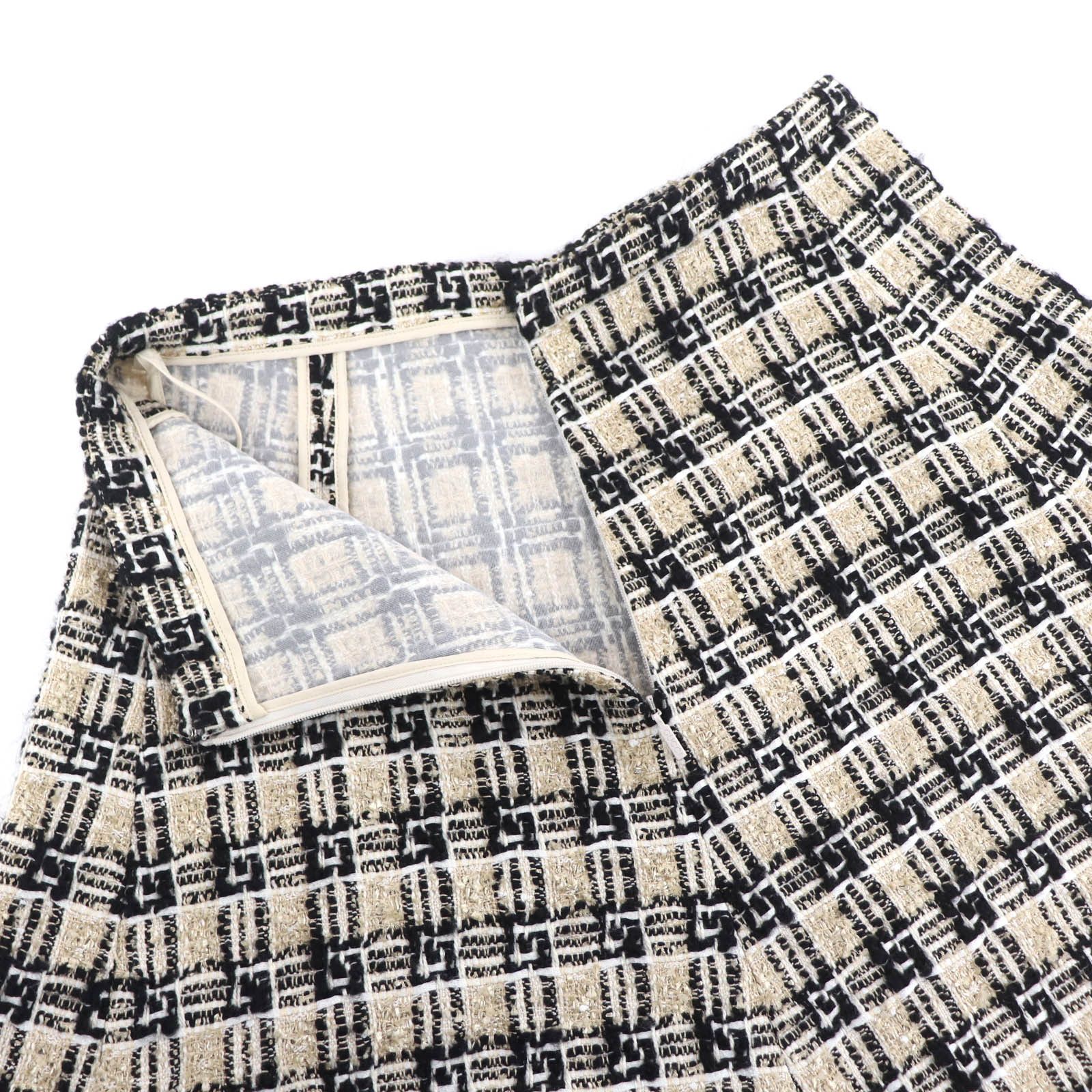 Gucci Gucci Gucci G Logo Tweed Flared Skirt Textile Skirts DUTY FREE for USA Size ONE SIZE - 5 Thumbnail