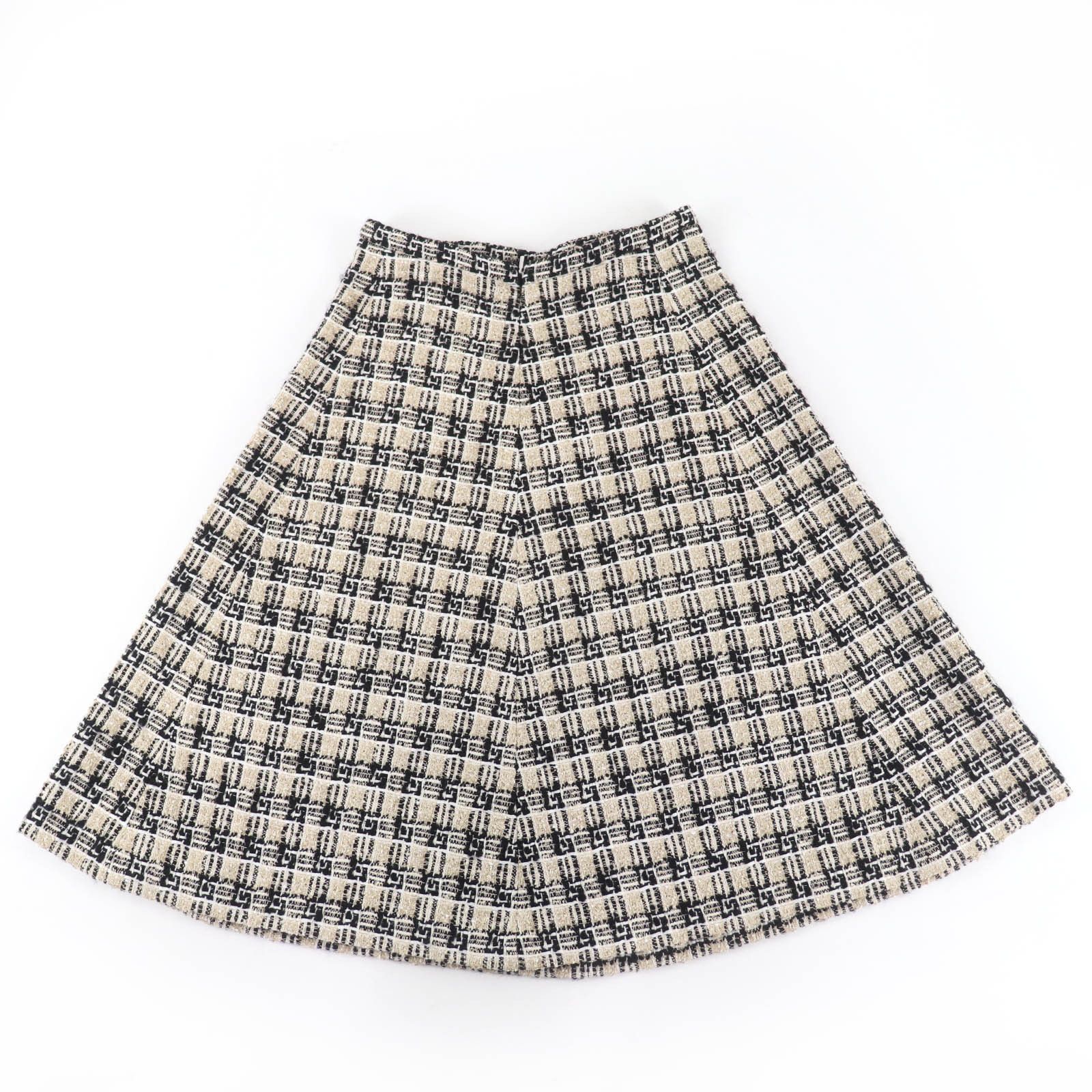 Gucci Gucci Gucci G Logo Tweed Flared Skirt Textile Skirts DUTY FREE for USA Size ONE SIZE - 2 Thumbnail