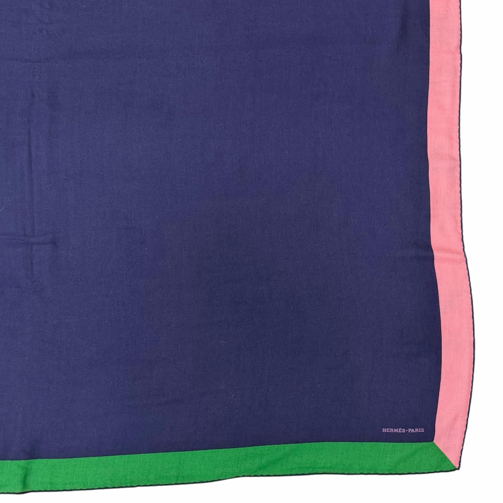 Hermes Hermes Hermes Geant Encadre Cashmere Silk Scarf Textile Scarf DUTY FREE for USA Size ONE SIZE - 5 Thumbnail