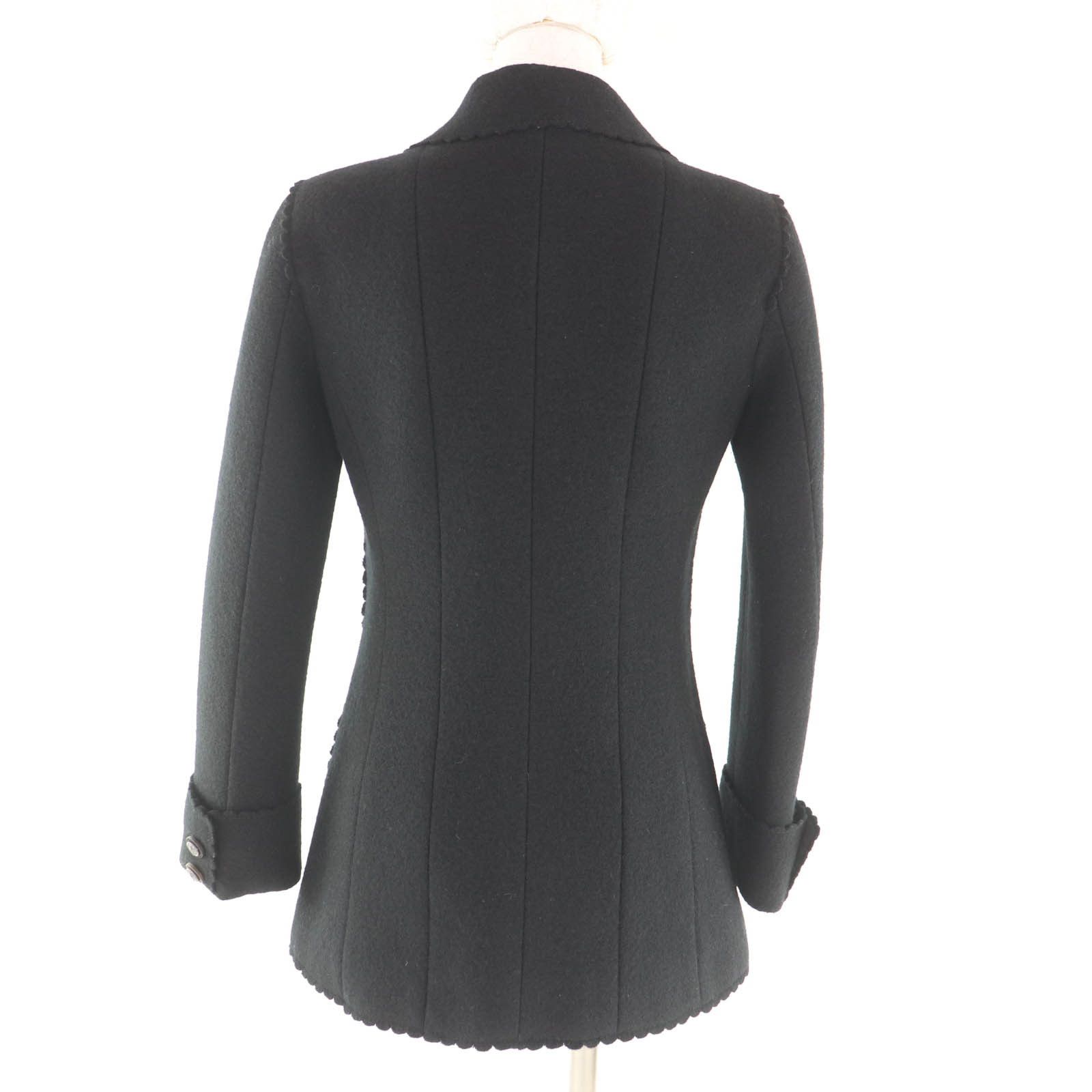 Chanel Chanel Chanel Wool Jacket Textile Outerwear DUTY FREE for USA Size ONE SIZE - 3 Thumbnail