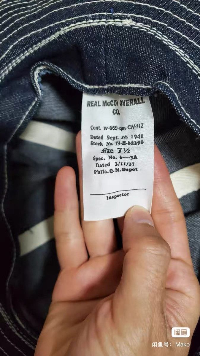 The Real McCoy's the real McCoy's Navy Deck Hat Size ONE SIZE - 4 Thumbnail