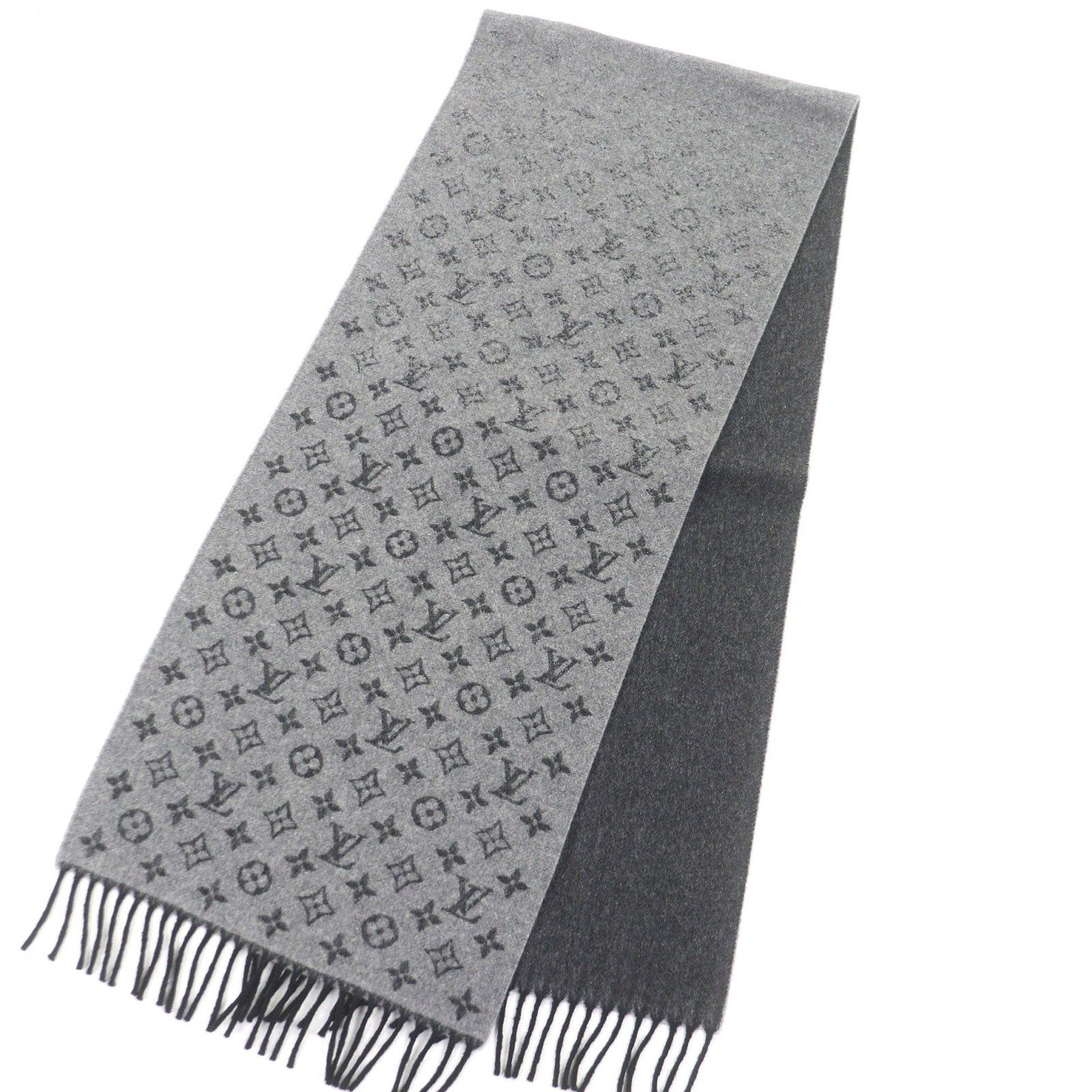Louis Vuitton Louis Vuitton Louis Vuitton Monogram Gradient Wool Blend Scarf Textile Scarf DUTY FREE for USA Size ONE SIZE - 3 Thumbnail
