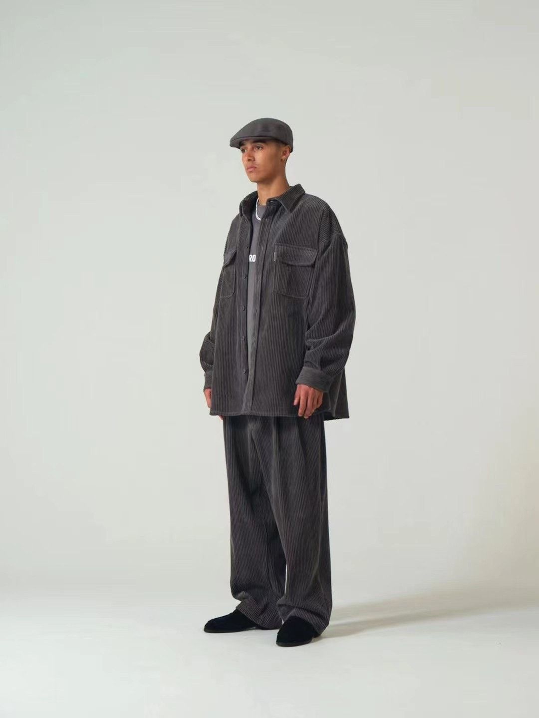 Japanese Brand Cootie Wide Corduroy 2 Tuck Trousers Size US 31 - 6 Thumbnail