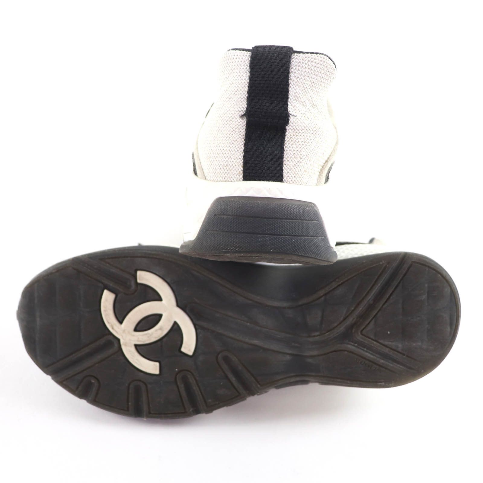 Chanel Chanel Chanel Leather Mesh Sneakers Leather Shoes DUTY FREE for USA Size ONE SIZE - 6 Thumbnail