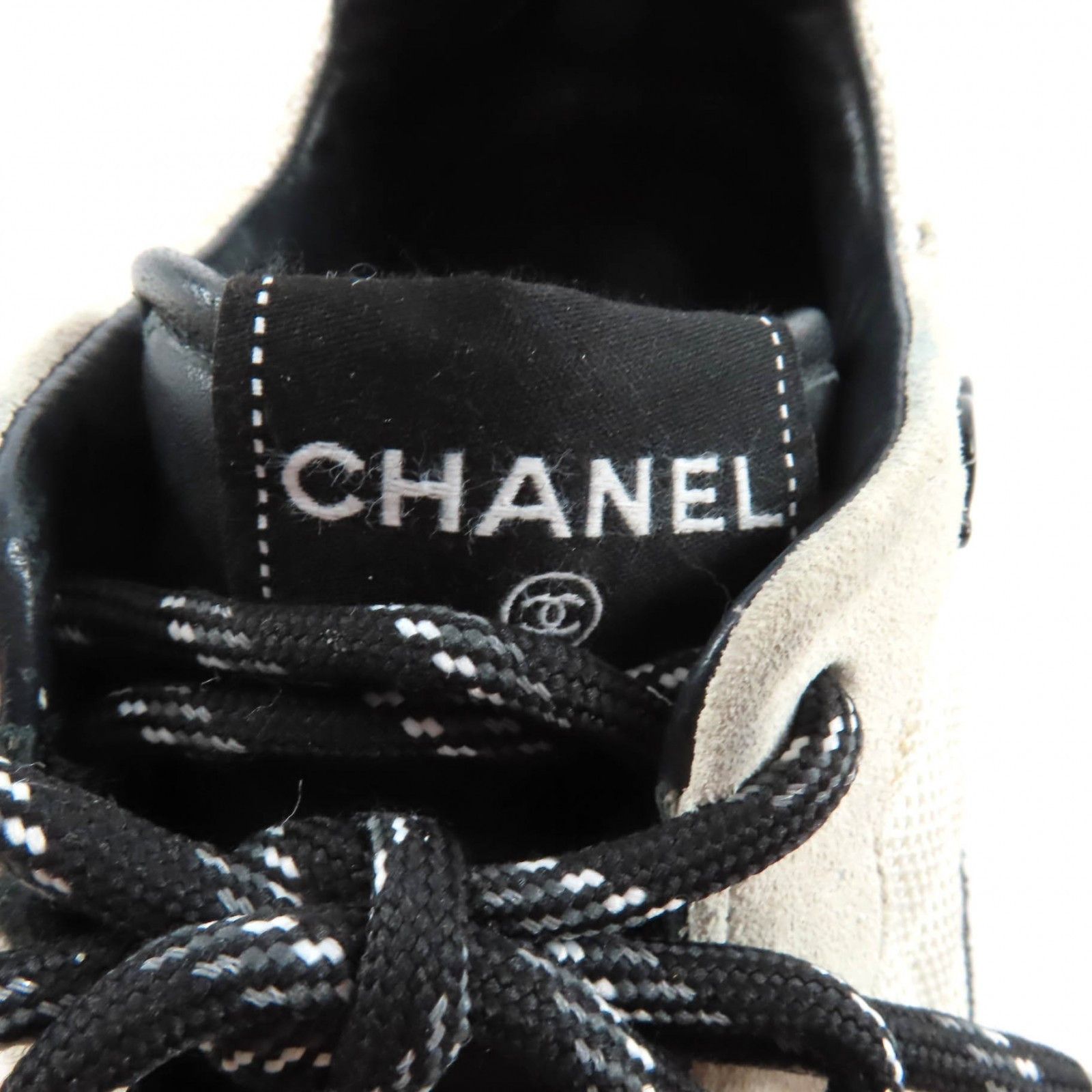 Chanel Chanel Chanel Leather Mesh Sneakers Leather Shoes DUTY FREE for USA Size ONE SIZE - 8 Thumbnail