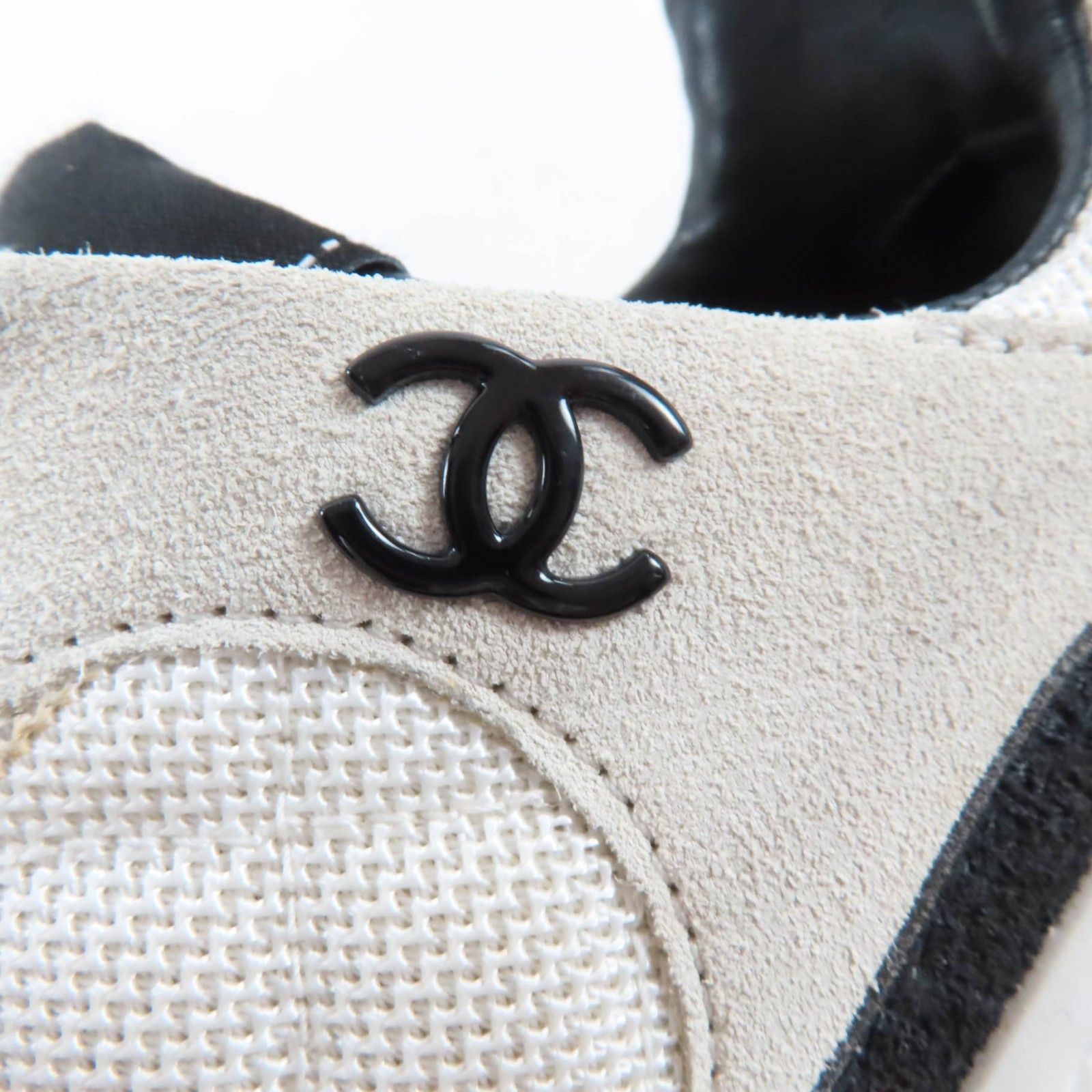 Chanel Chanel Chanel Leather Mesh Sneakers Leather Shoes DUTY FREE for USA Size ONE SIZE - 9 Thumbnail