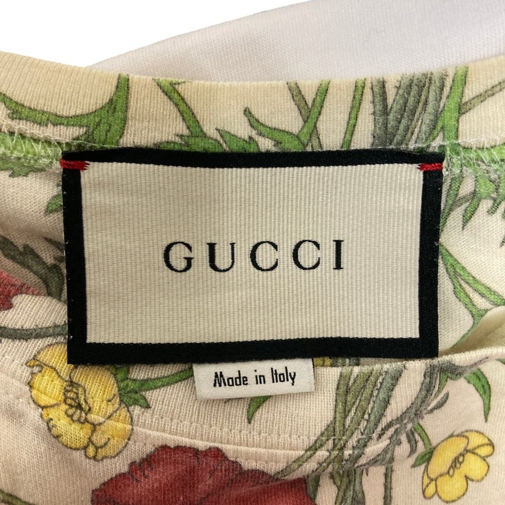 Gucci Gucci Gucci Flora Print T Shirt Textile T-Shirts DUTY FREE for USA Size ONE SIZE - 3 Thumbnail