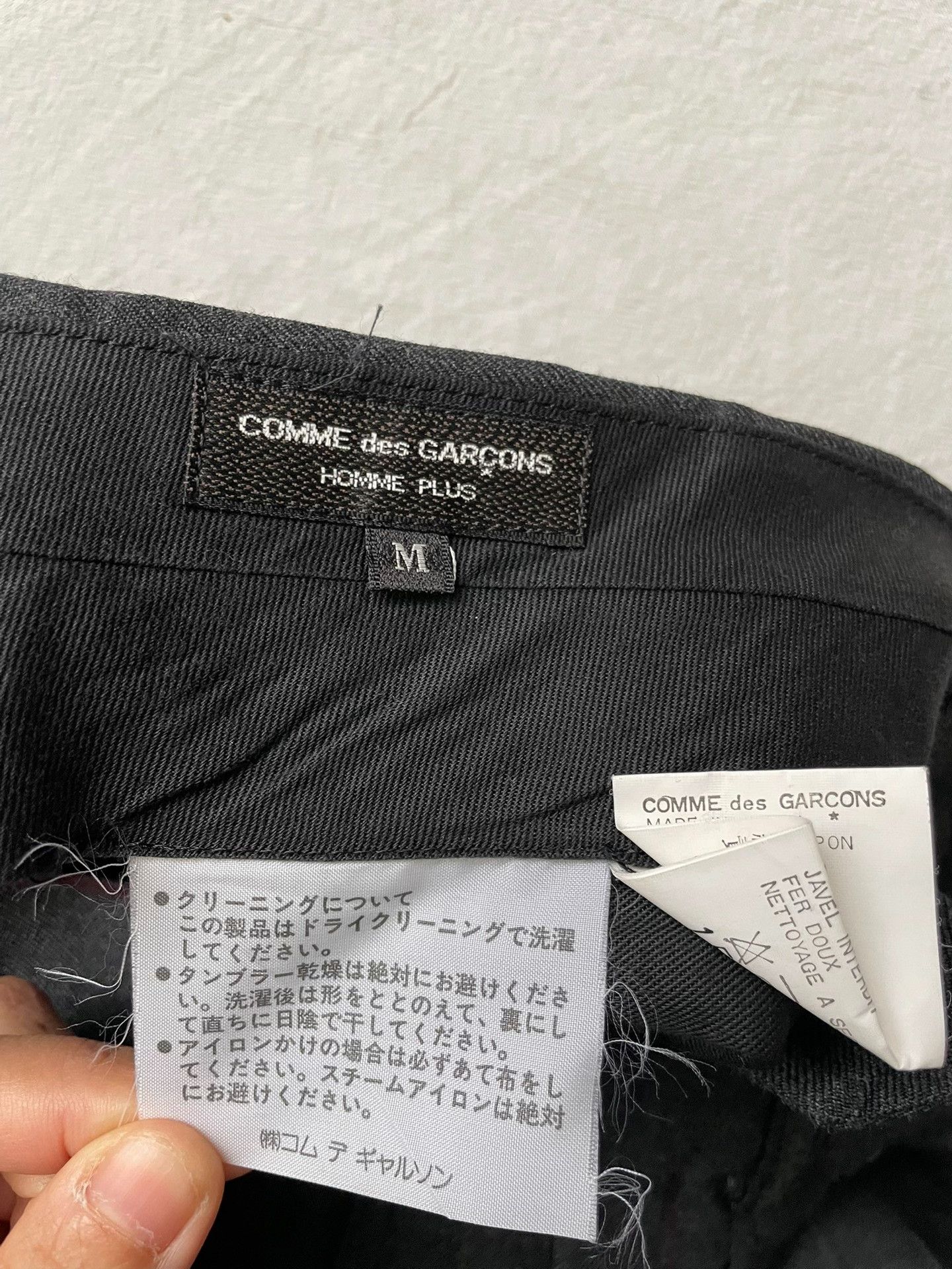 Comme des Garcons CDG Homme Plus 1991 Vintage Striped Trousers Size US 31 - 5 Thumbnail