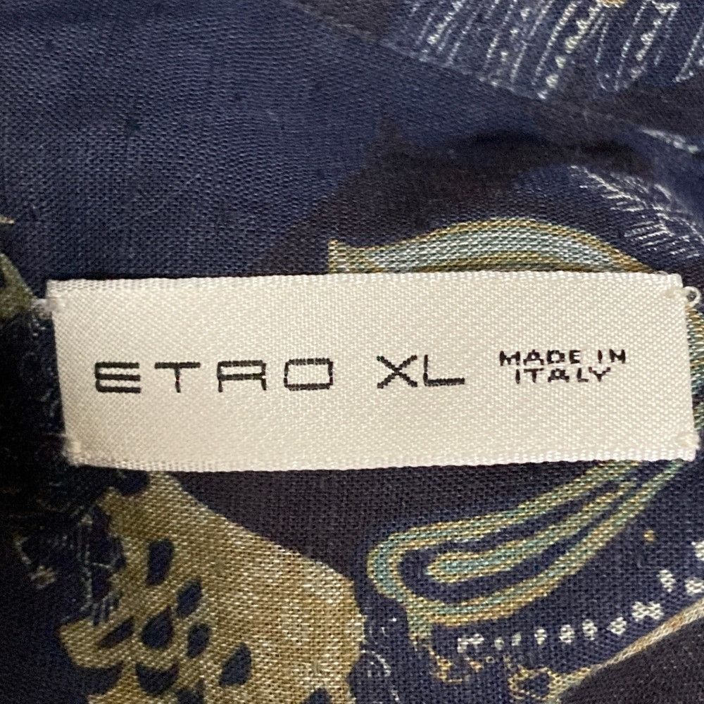 Etro Etro Etro Flower Bird Print Linen Shirt Textile Dress Shirt DUTY FREE for USA Size ONE SIZE - 4 Thumbnail