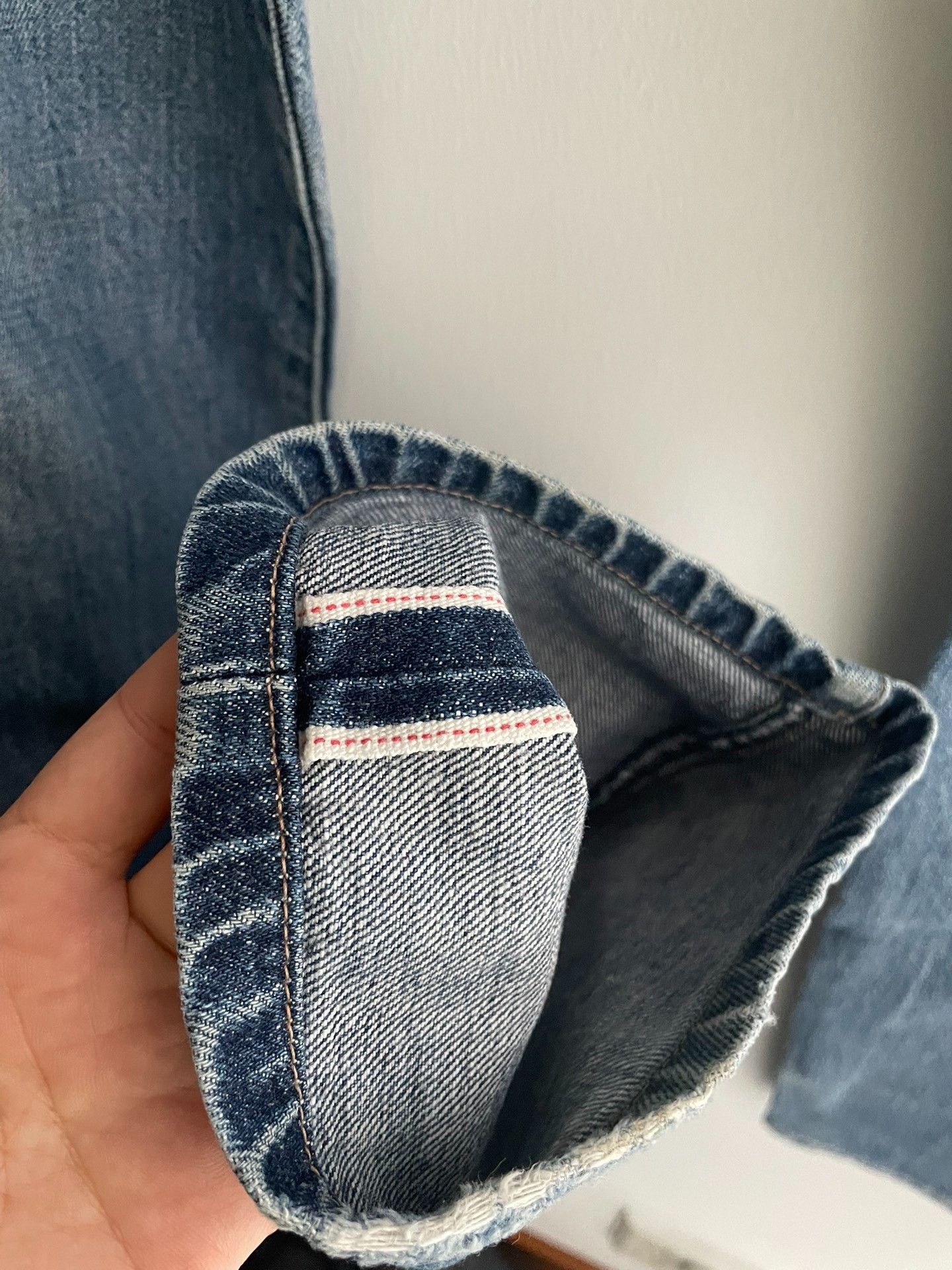 Levi's Vintage Clothing 90s Levis 504z Straight Selvedge Jeans Size US 31 - 7 Thumbnail