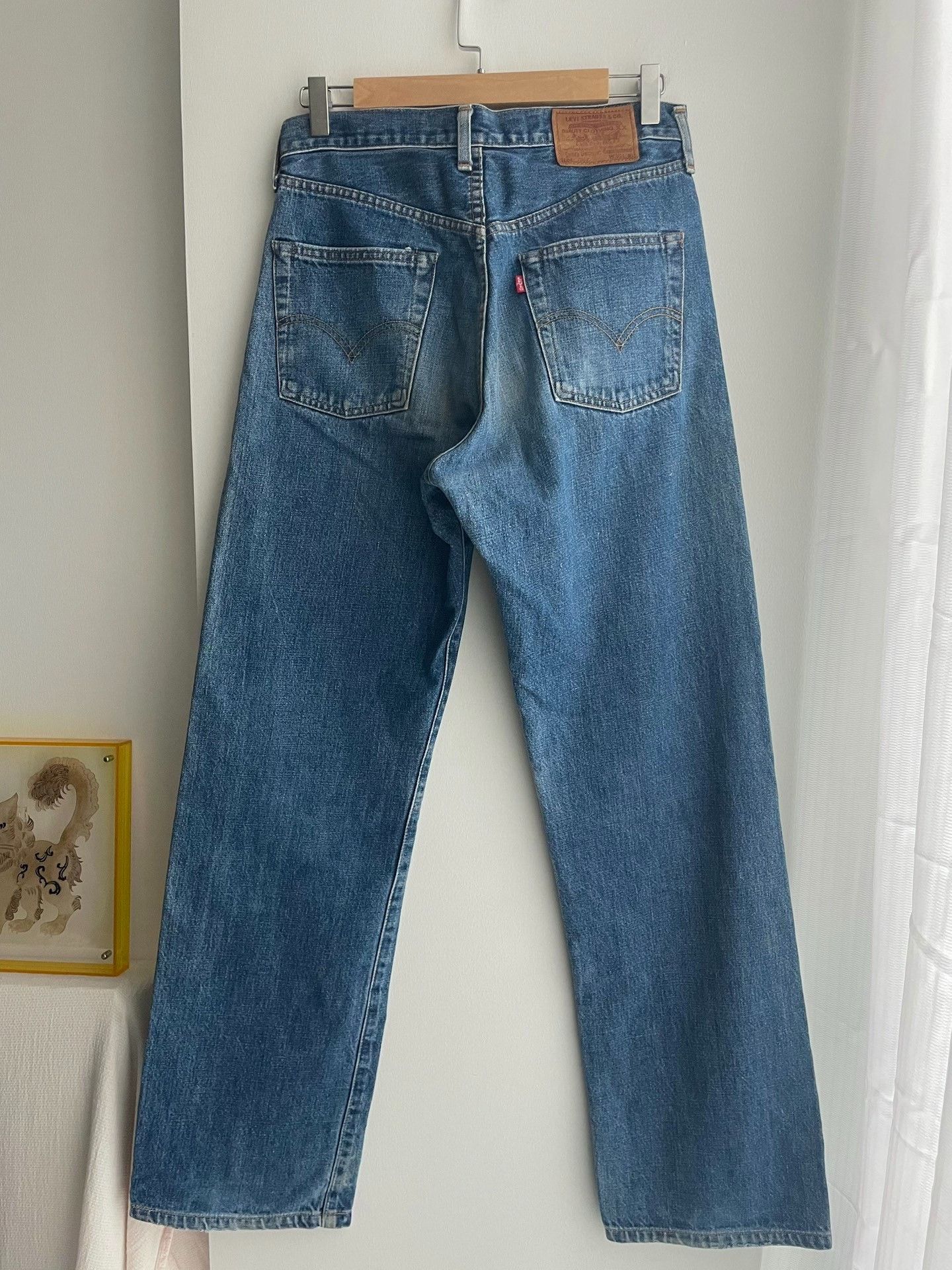Levi's Vintage Clothing 90s Levis 504z Straight Selvedge Jeans Size US 31 - 4 Thumbnail