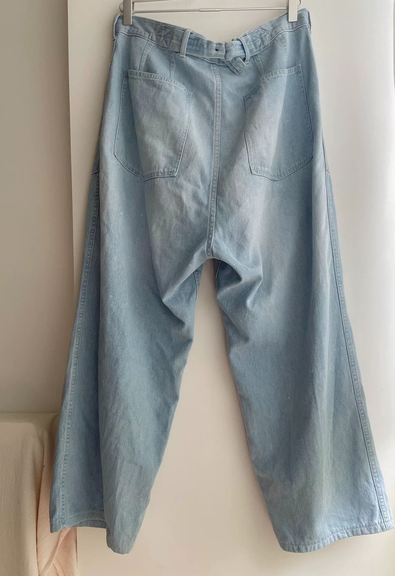 MAATEE & SONS Washed Paint Splatter Distressed M35 Jeans Size US 31 - 3 Thumbnail