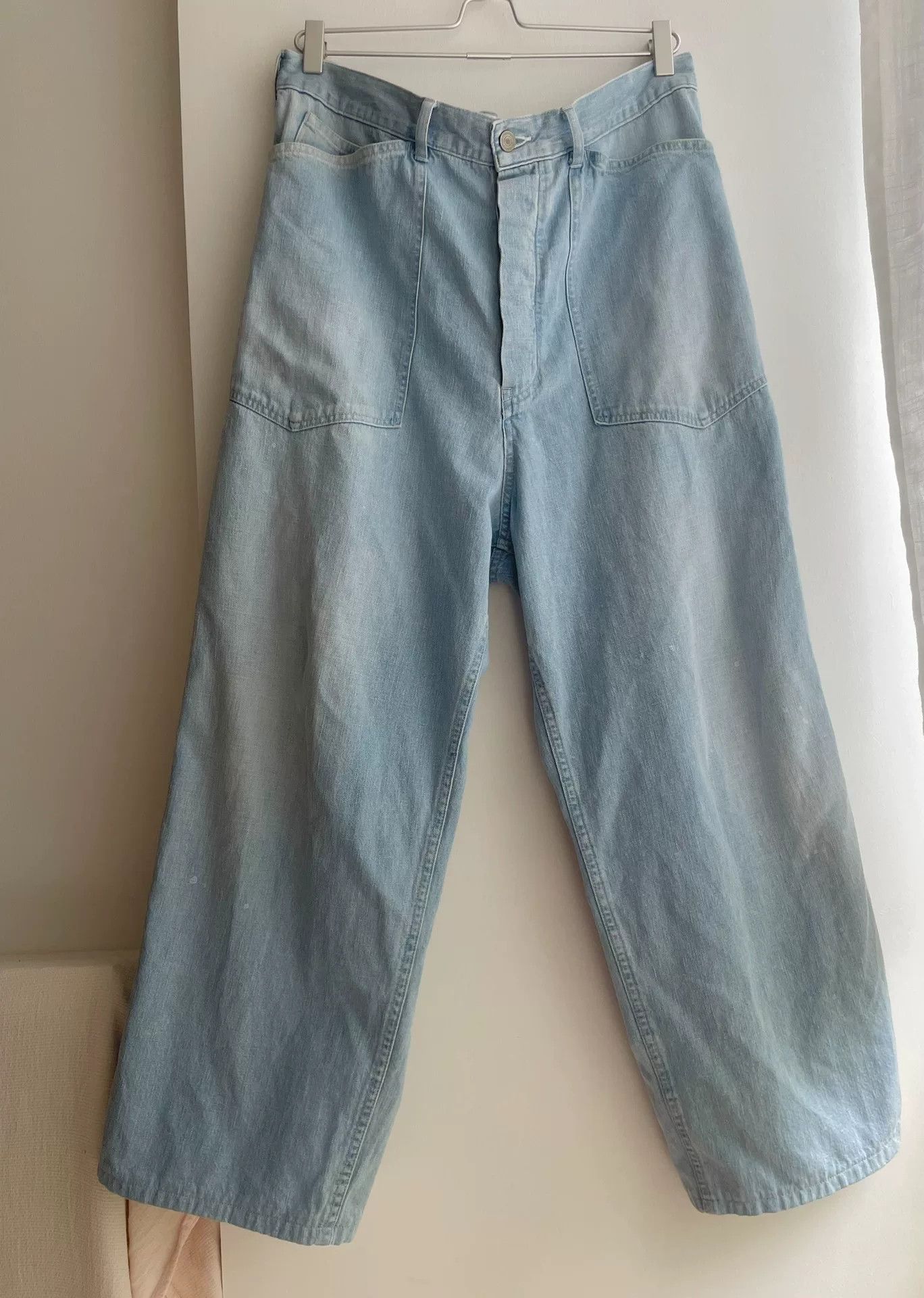 MAATEE & SONS Washed Paint Splatter Distressed M35 Jeans Size US 31 - 2 Thumbnail
