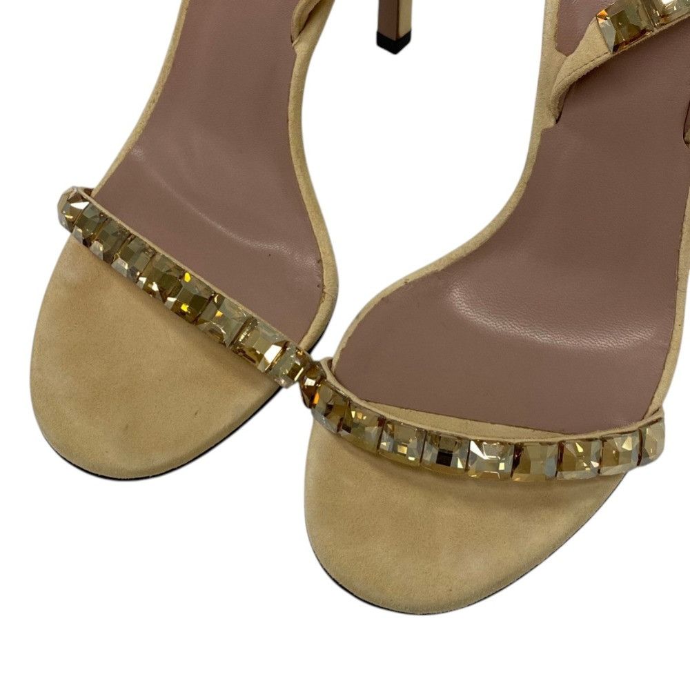 Gucci Gucci Gucci Rhinestone High Heel Sandals Leather Shoes DUTY FREE for USA Size ONE SIZE - 6 Thumbnail