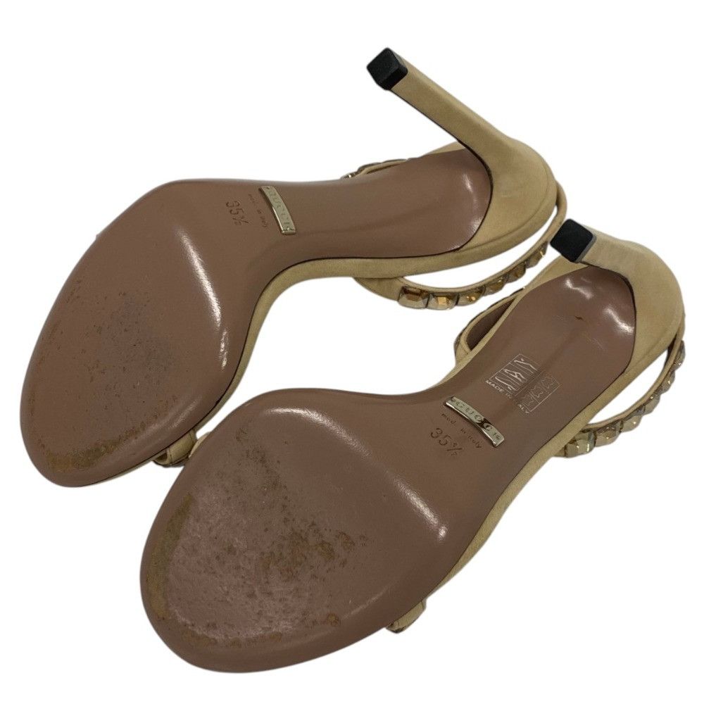 Gucci Gucci Gucci Rhinestone High Heel Sandals Leather Shoes DUTY FREE for USA Size ONE SIZE - 8 Thumbnail