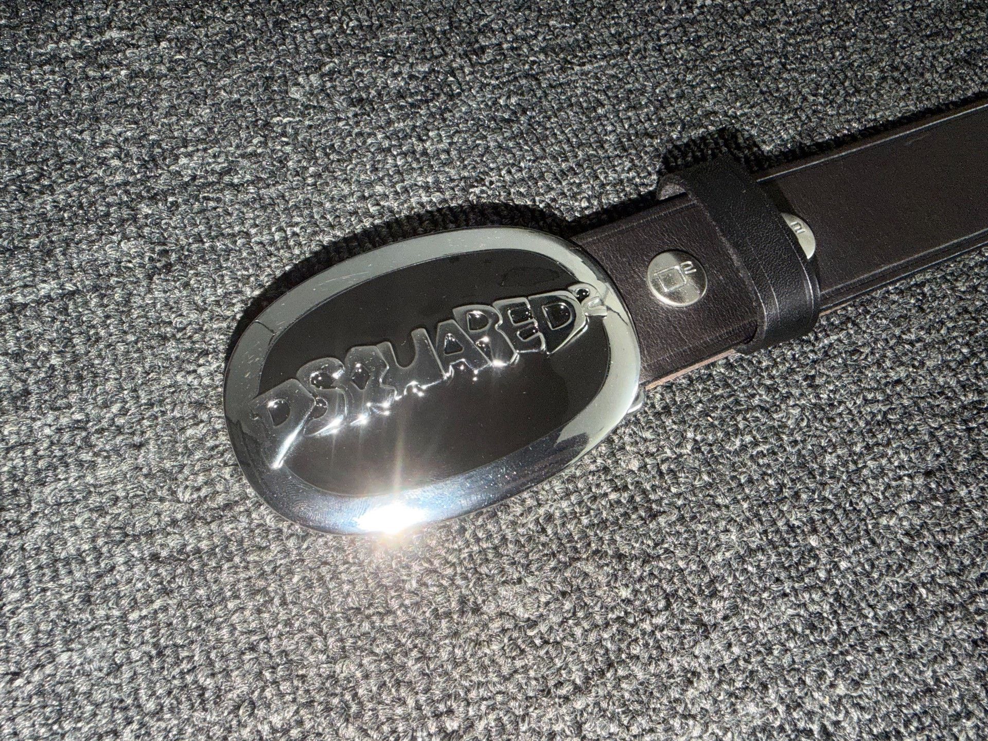 Dsquared2 Dsquared2 Plaque Leather Metal Belt Size ONE SIZE - 4 Thumbnail