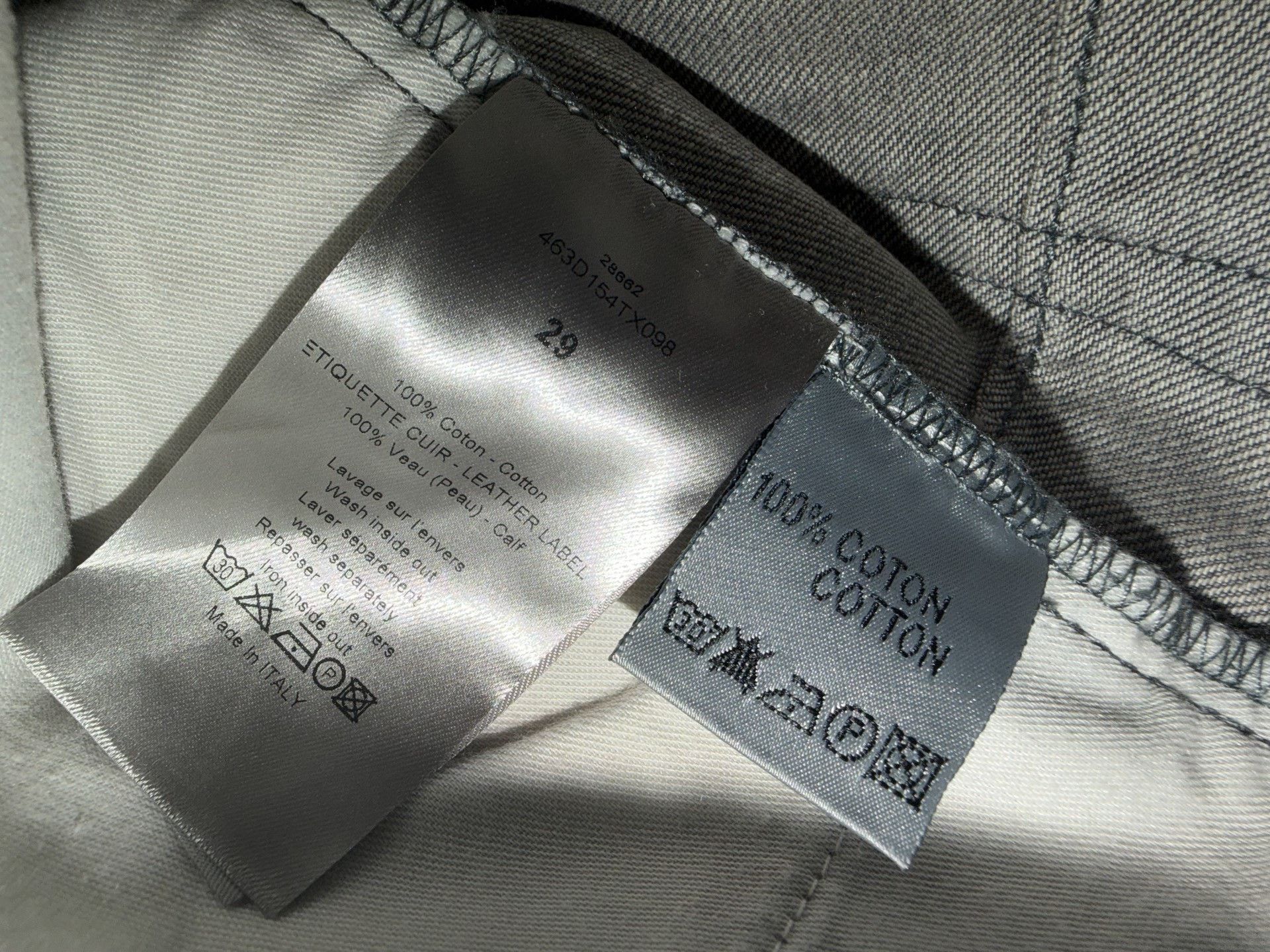 Dior Dior Homme Silver Light Grey Jeans Size US 31 - 6 Thumbnail
