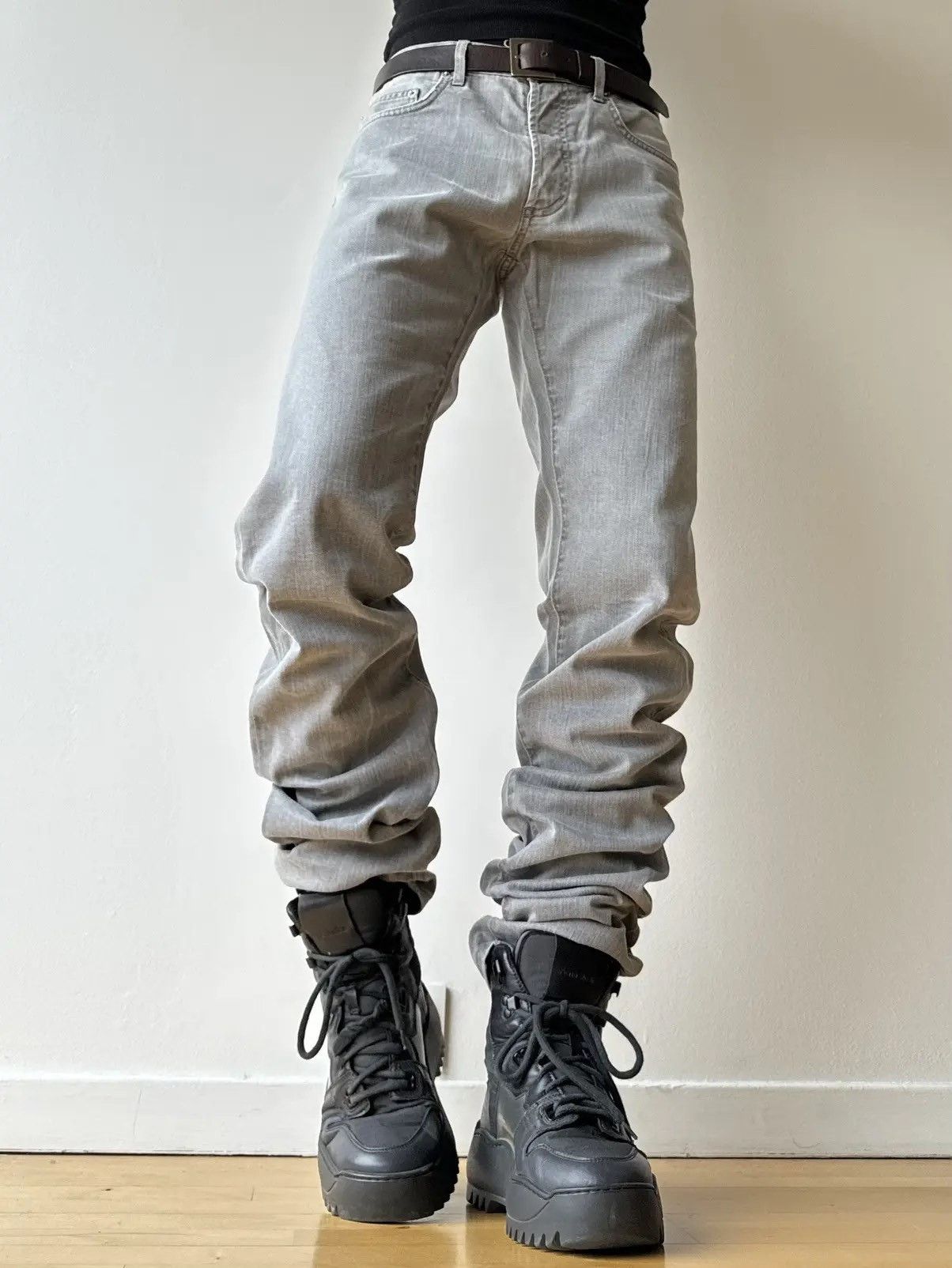 Dior Dior Homme Silver Light Grey Jeans Size US 31 - 7 Thumbnail