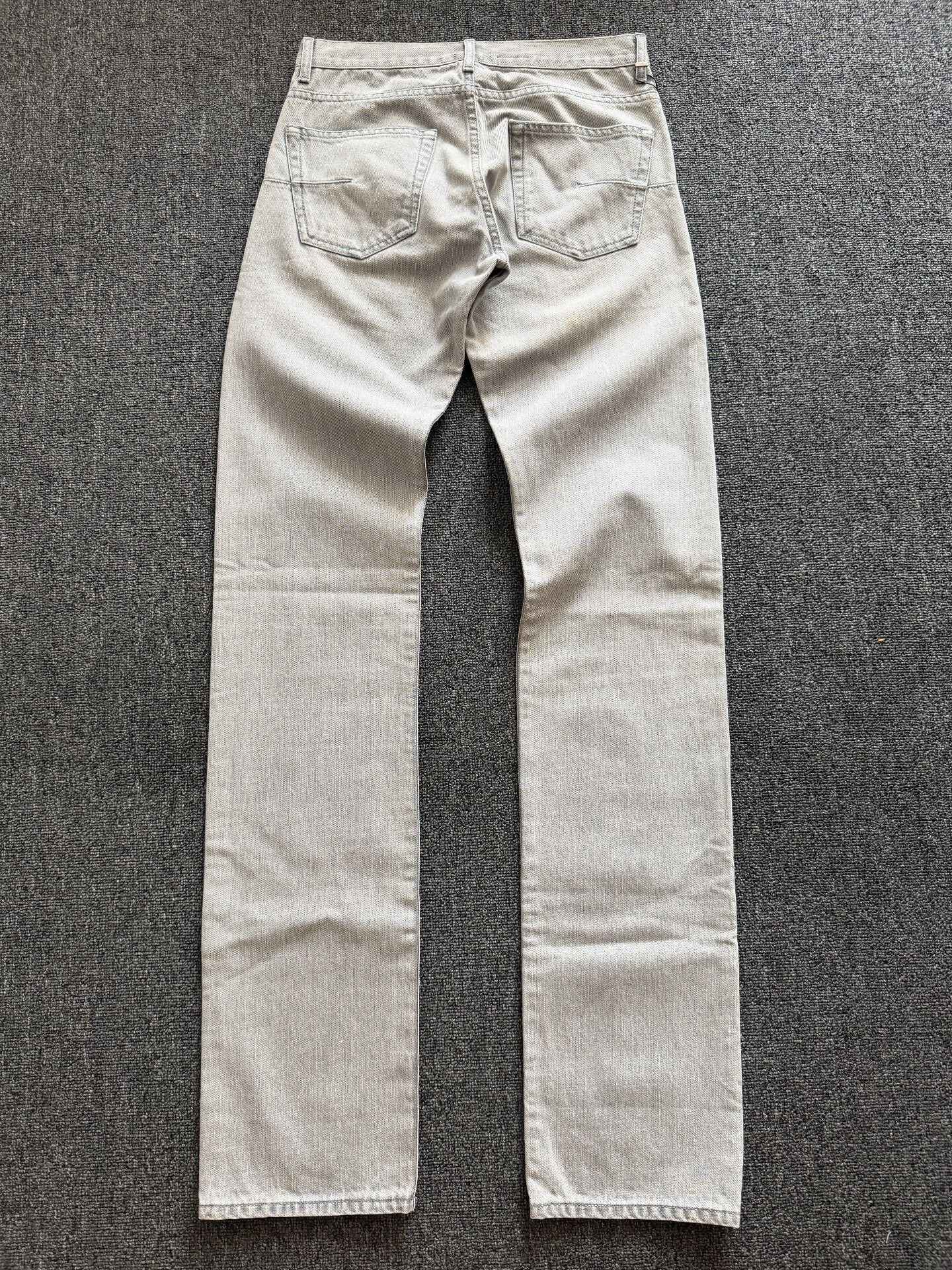 Dior Dior Homme Silver Light Grey Jeans Size US 31 - 3 Thumbnail