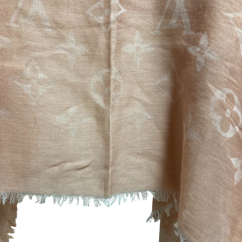 Louis Vuitton Louis Vuitton Louis Vuitton Monogram Silk Wool Stole Textile Shawl M70801 DUTY FREE for USA Size ONE SIZE - 6 Thumbnail