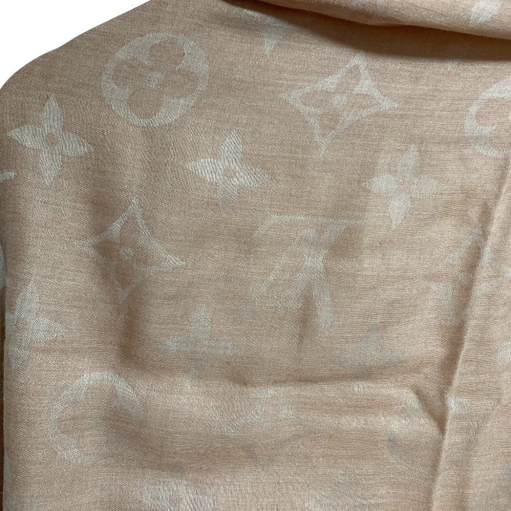 Louis Vuitton Louis Vuitton Louis Vuitton Monogram Silk Wool Stole Textile Shawl M70801 DUTY FREE for USA Size ONE SIZE - 5 Thumbnail