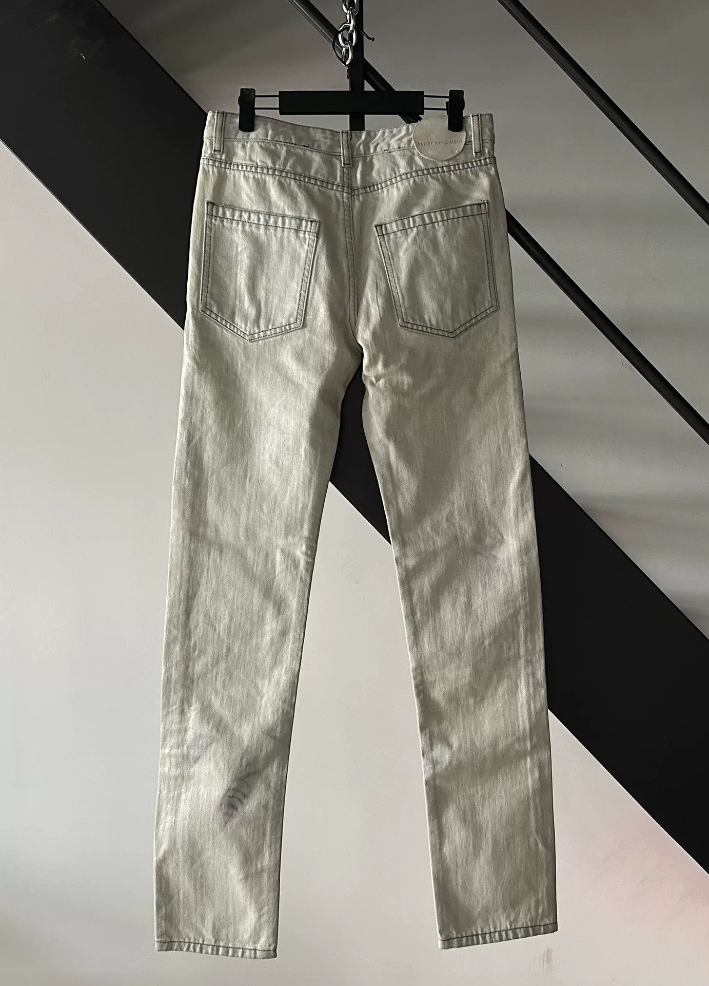 Raf by Raf Simons Raf Simons 07SS Painted Denim Size US 31 - 2 Thumbnail
