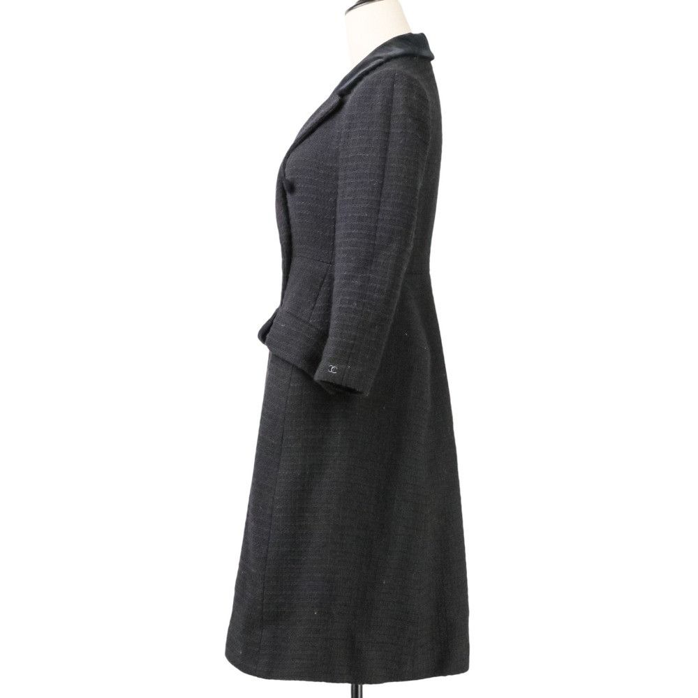 Chanel Chanel Chanel Wool Coat Textile Outerwear P29389 DUTY FREE for USA Size ONE SIZE - 4 Thumbnail