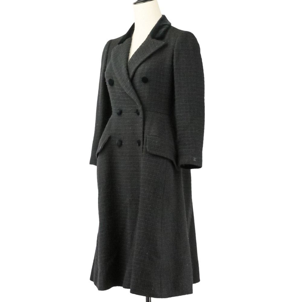 Chanel Chanel Chanel Wool Coat Textile Outerwear P29389 DUTY FREE for USA Size ONE SIZE - 3 Thumbnail