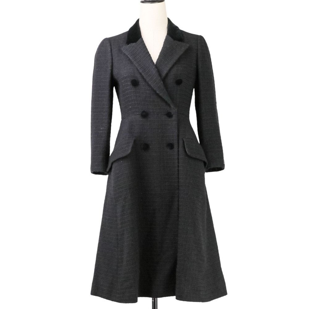 Chanel Chanel Chanel Wool Coat Textile Outerwear P29389 DUTY FREE for USA Size ONE SIZE - 2 Thumbnail