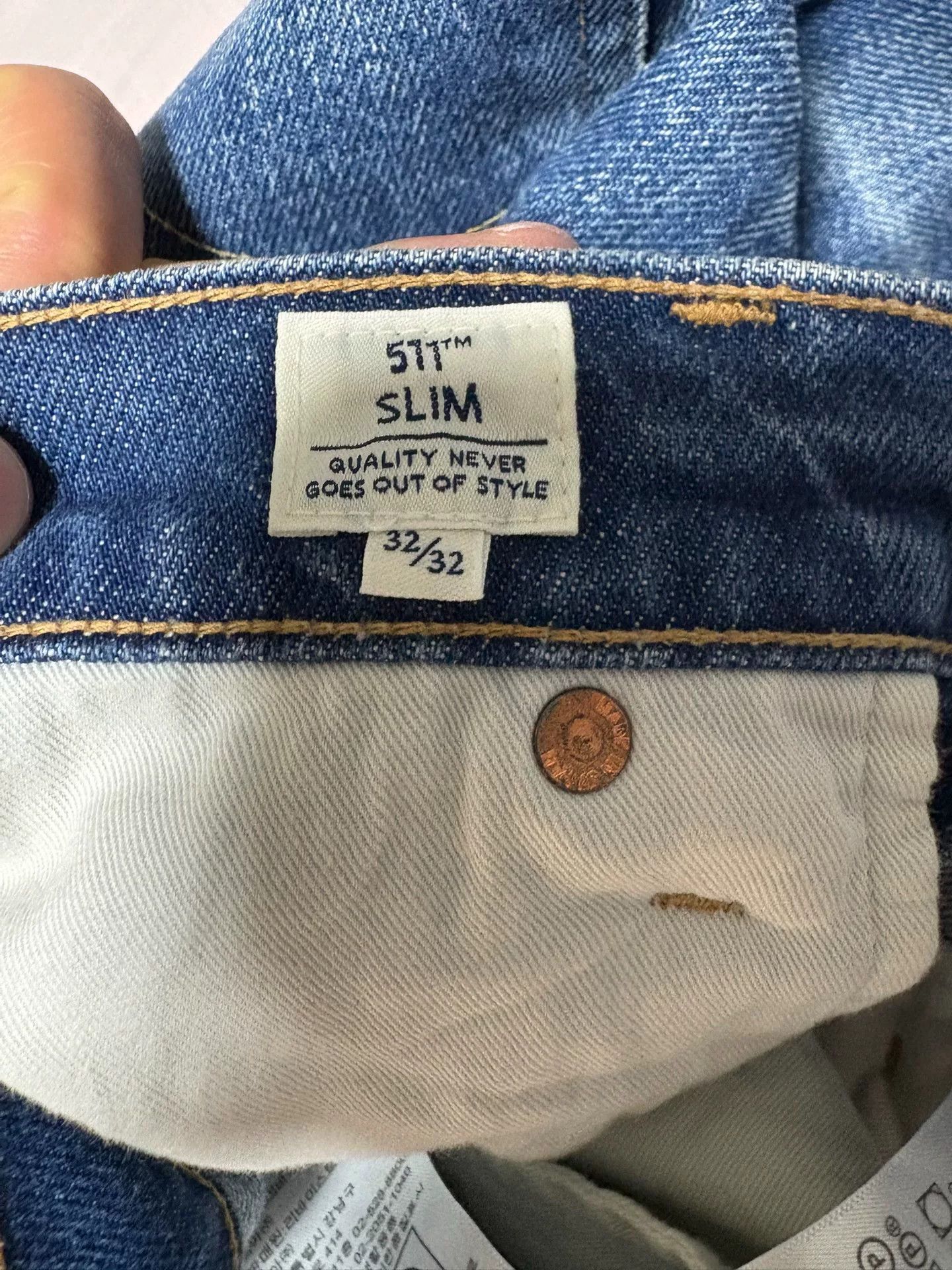Levi's Levi's 511 Slim Straight Washed Jeans Size US 31 - 6 Thumbnail